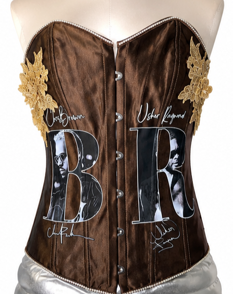 R&B Chris Brown & Usher Rhinestone/Spangle Corset