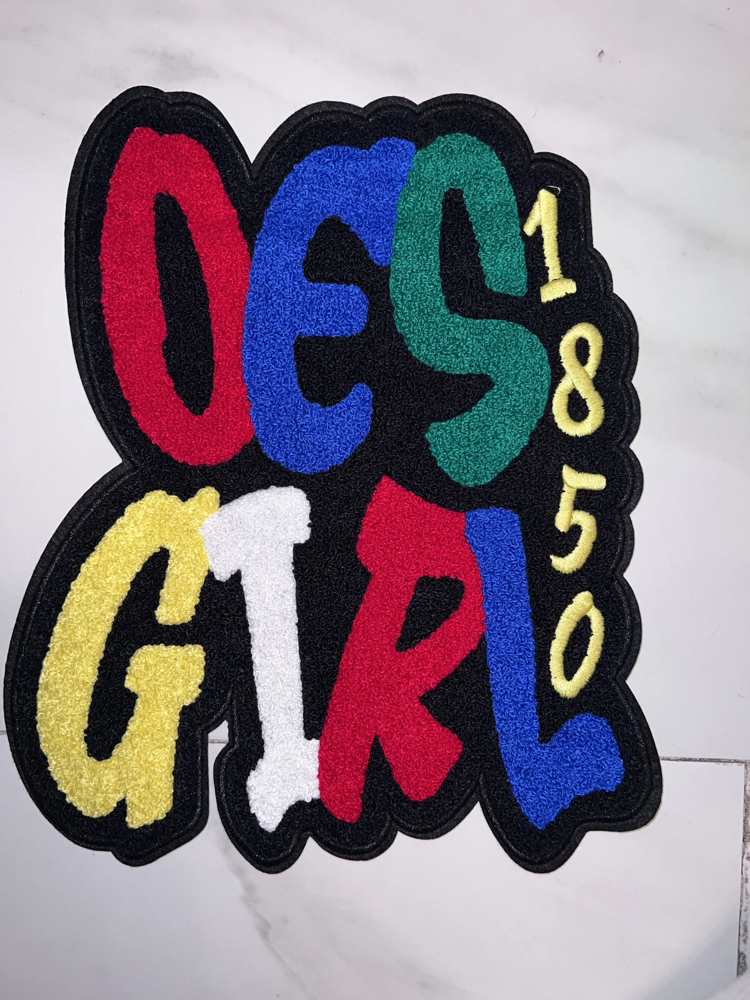 OES Girl 1908 Chenille Patch (LG)