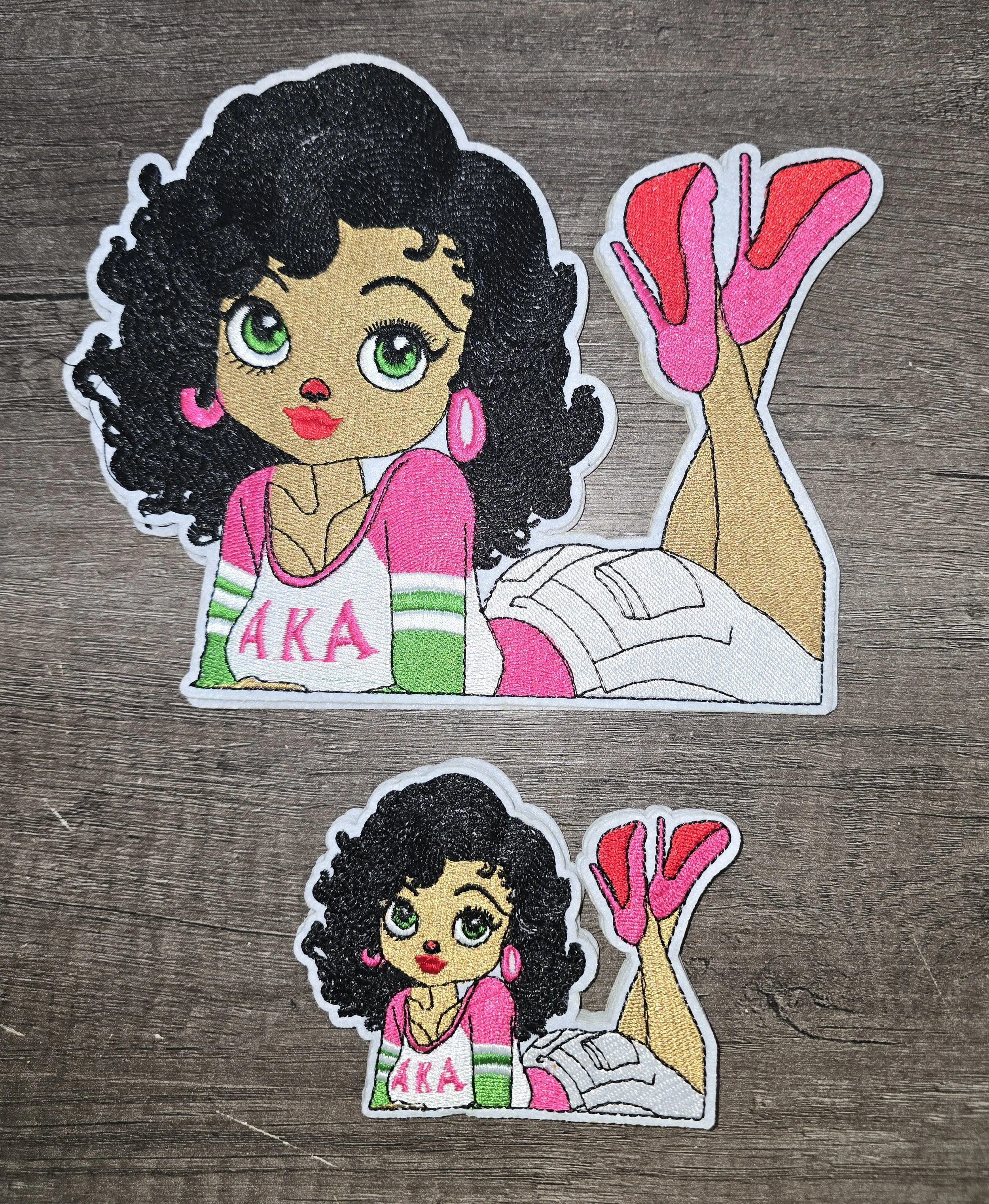 Custom Character Embroidered Patch Set