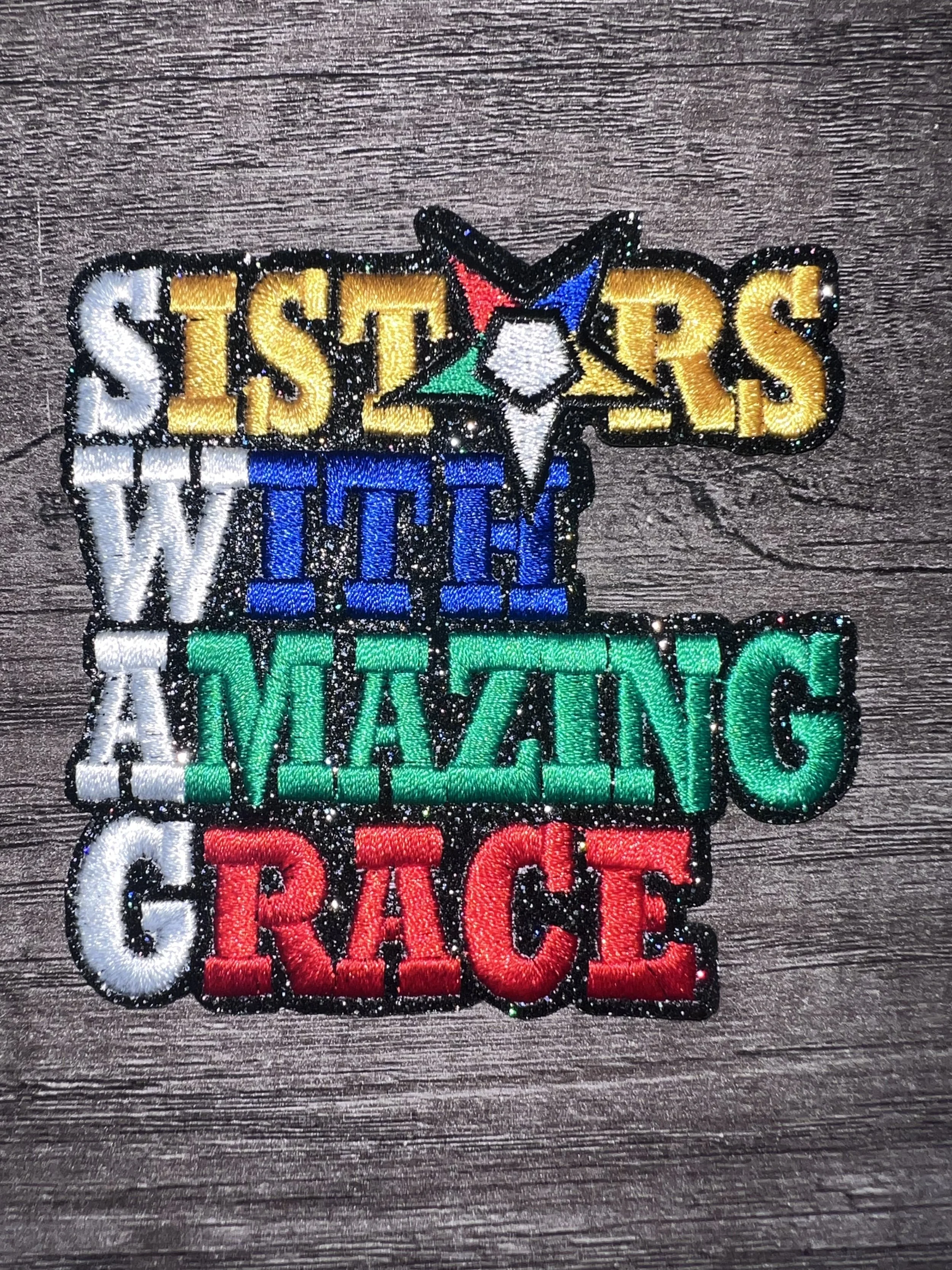 Sisters With Amazing Grace OES Embroidered Patch (sm)