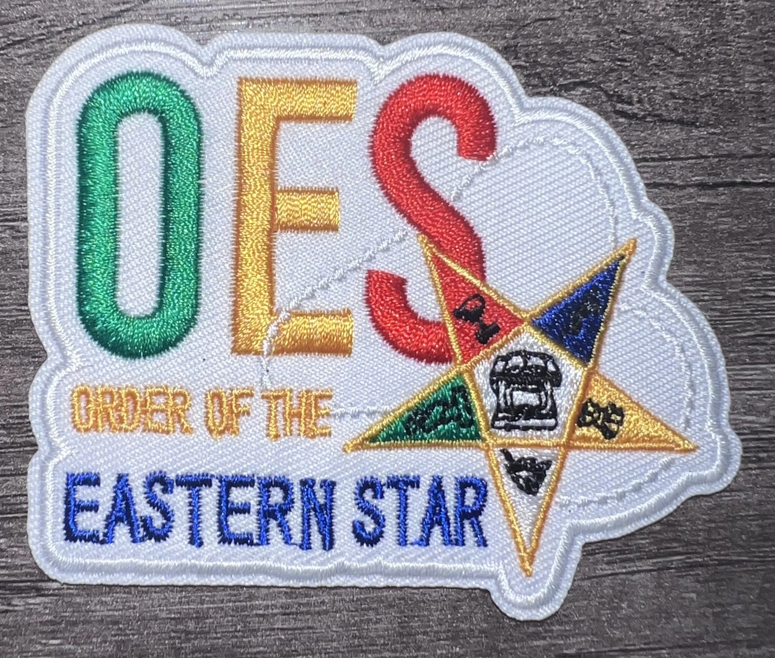 Order of the Eastern Star Embroidered OES Patch (sm)