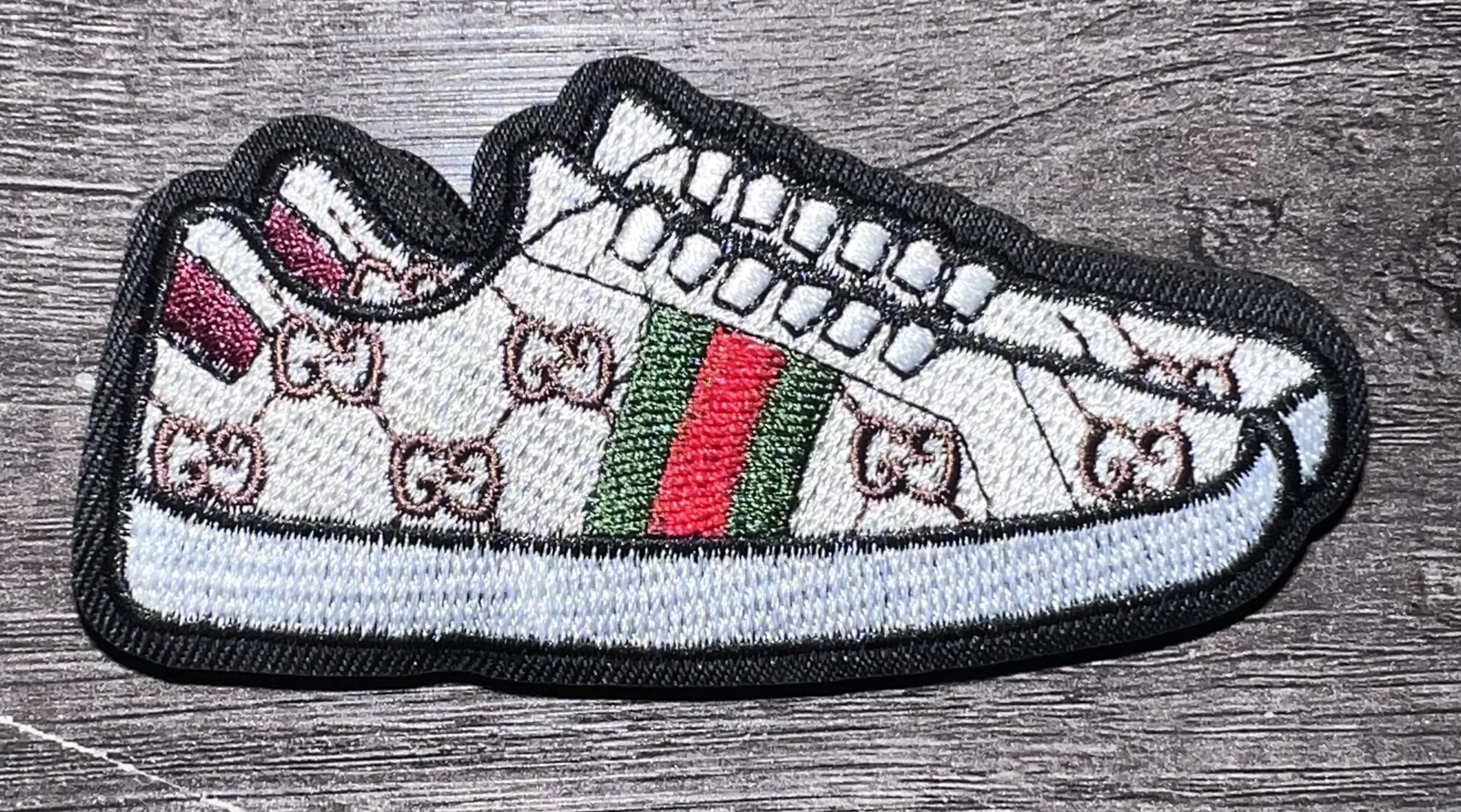 Designer Sneaker Inspired Embroidered Patch (sm)