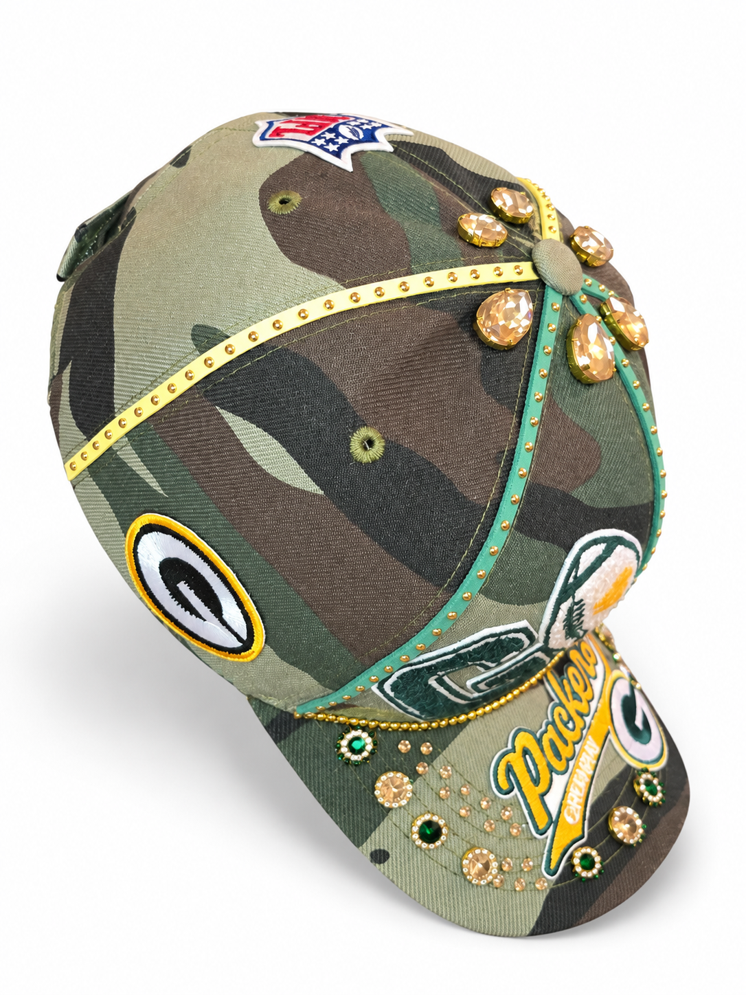 Embellished Packers Camo Hat on White.png