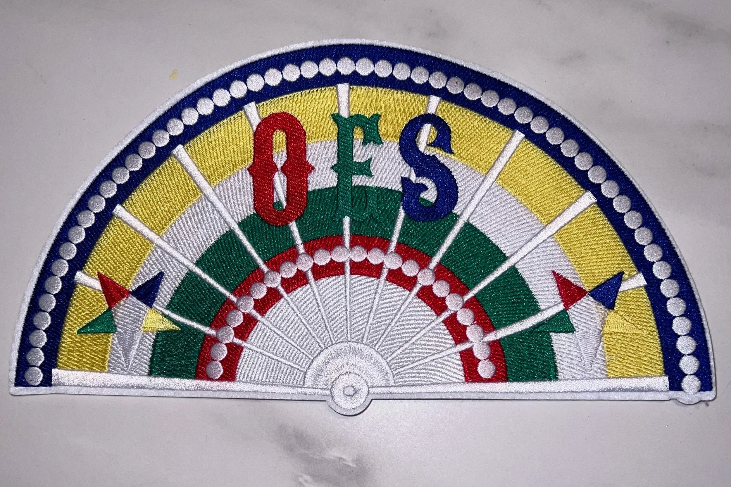 OES Hand Fan Embroidered Patch (LG)