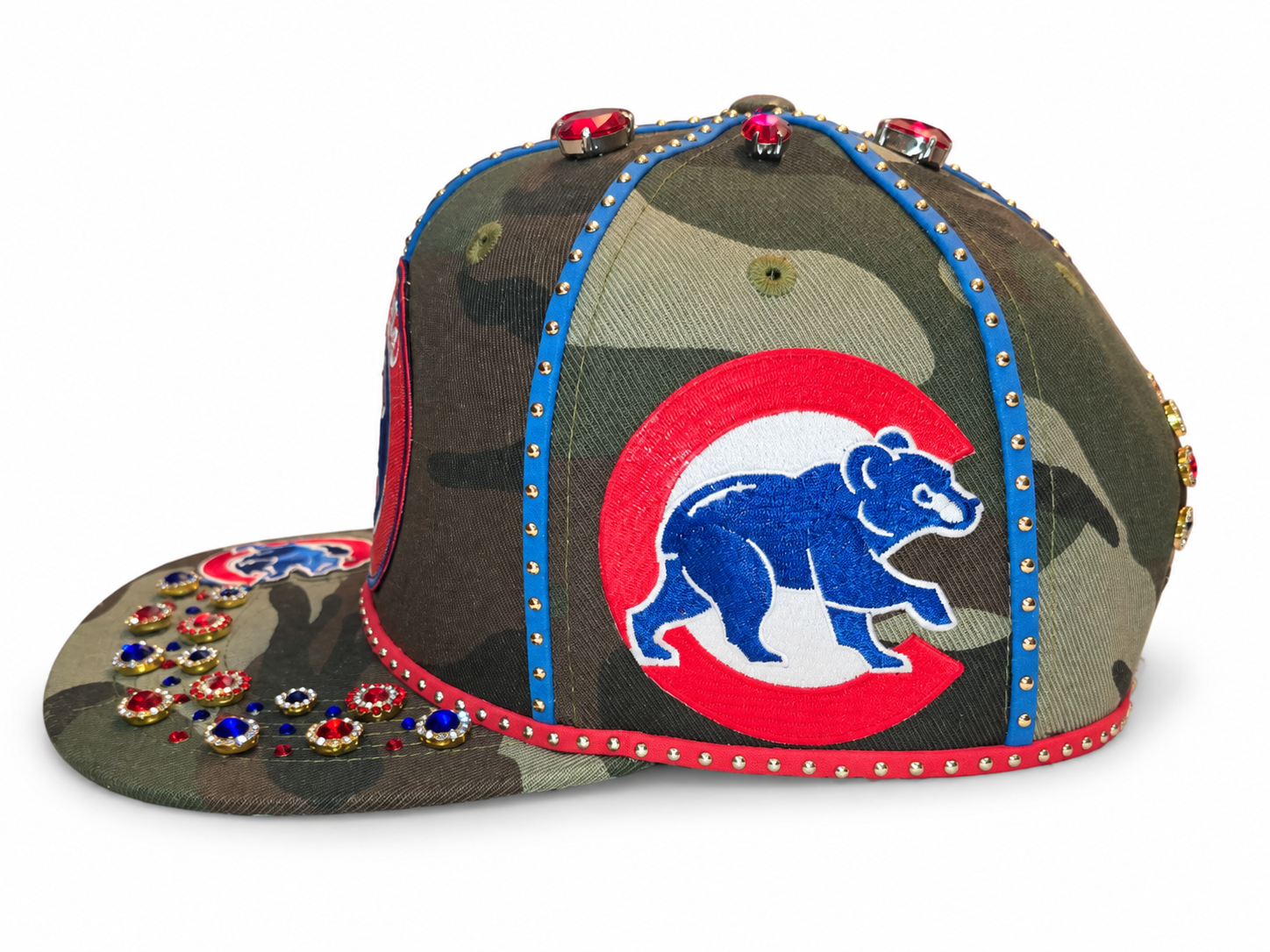 Customized Chicago Cubs camouflage cap.png