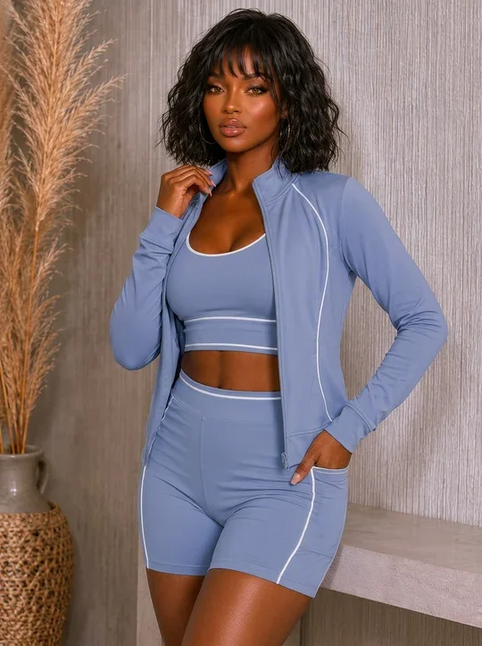 On the Move 3-Piece Active Short Set