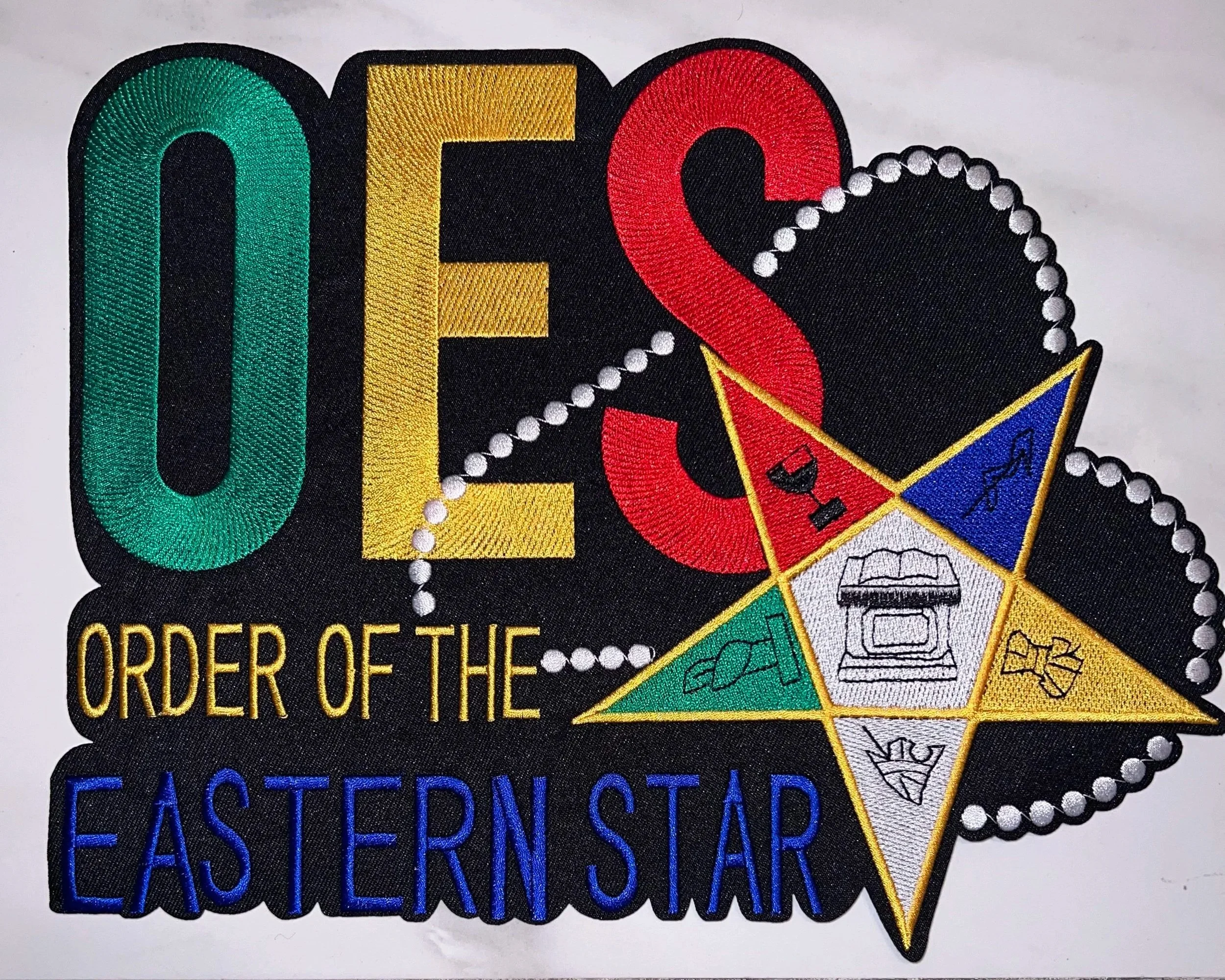 OES Order of the Eastern Star Statement Patch (LG)