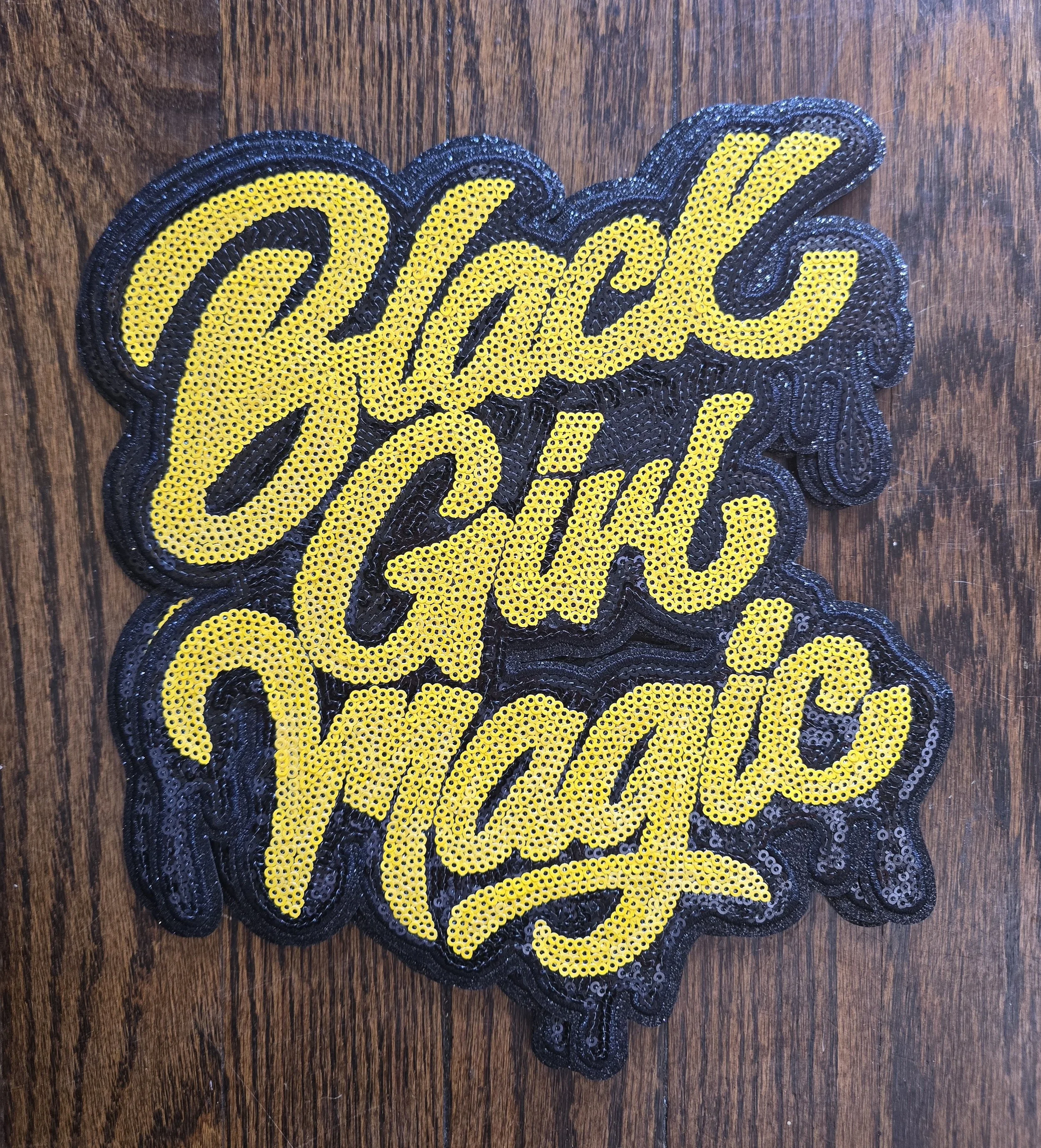 Black Girl Magic Sequin Statement Patch (Lg)