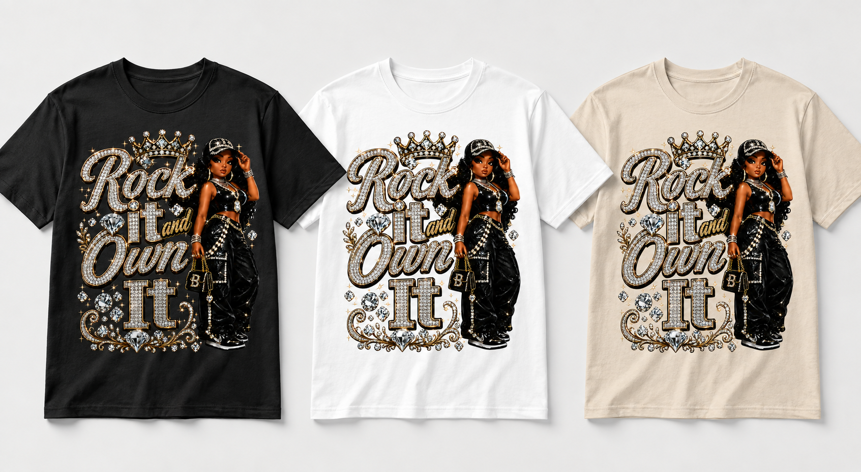 Rock It and Own It DTF Graphic T-Shirt