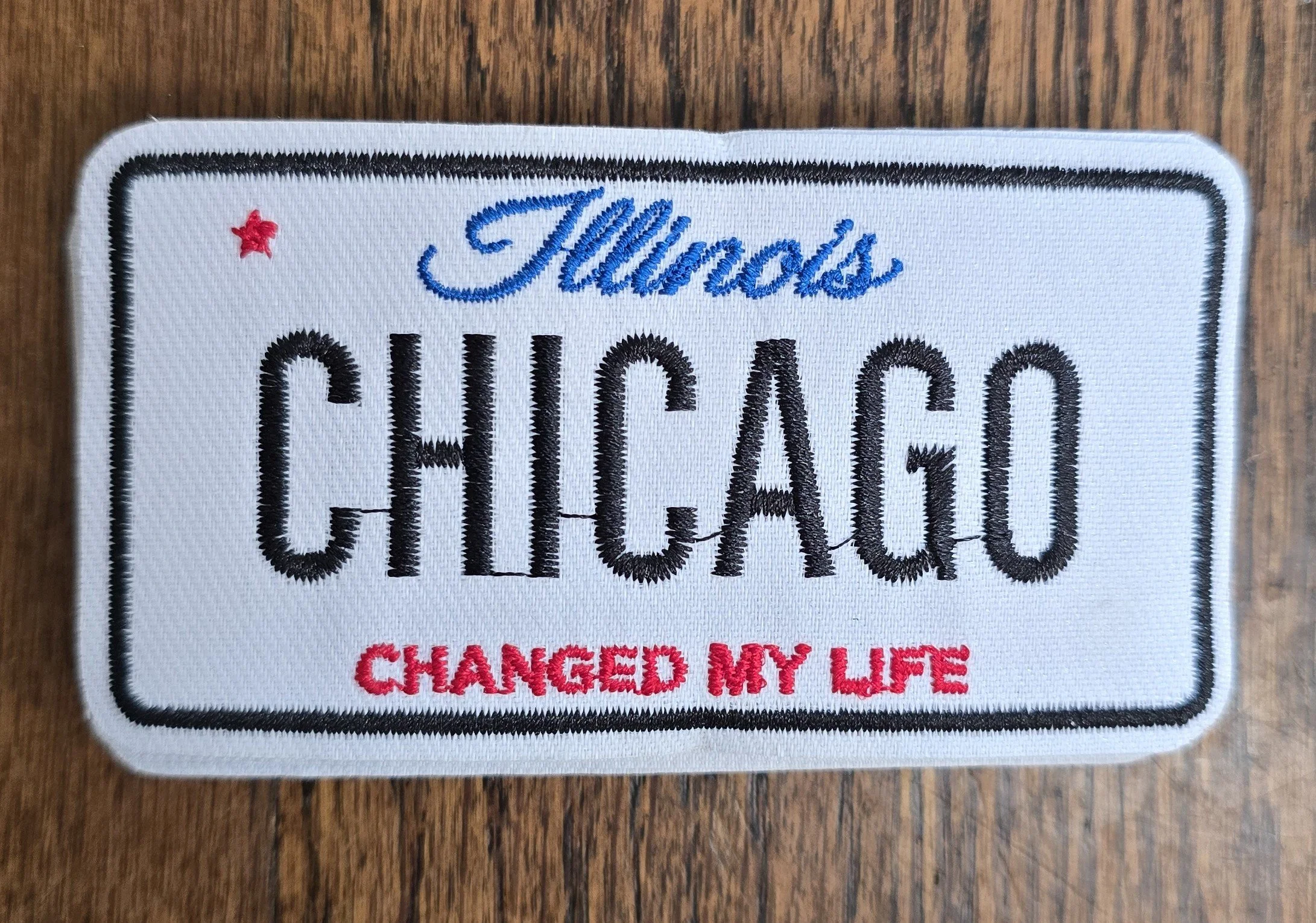 Illinois Changed My Life Embroidered Statement Patch (sm)