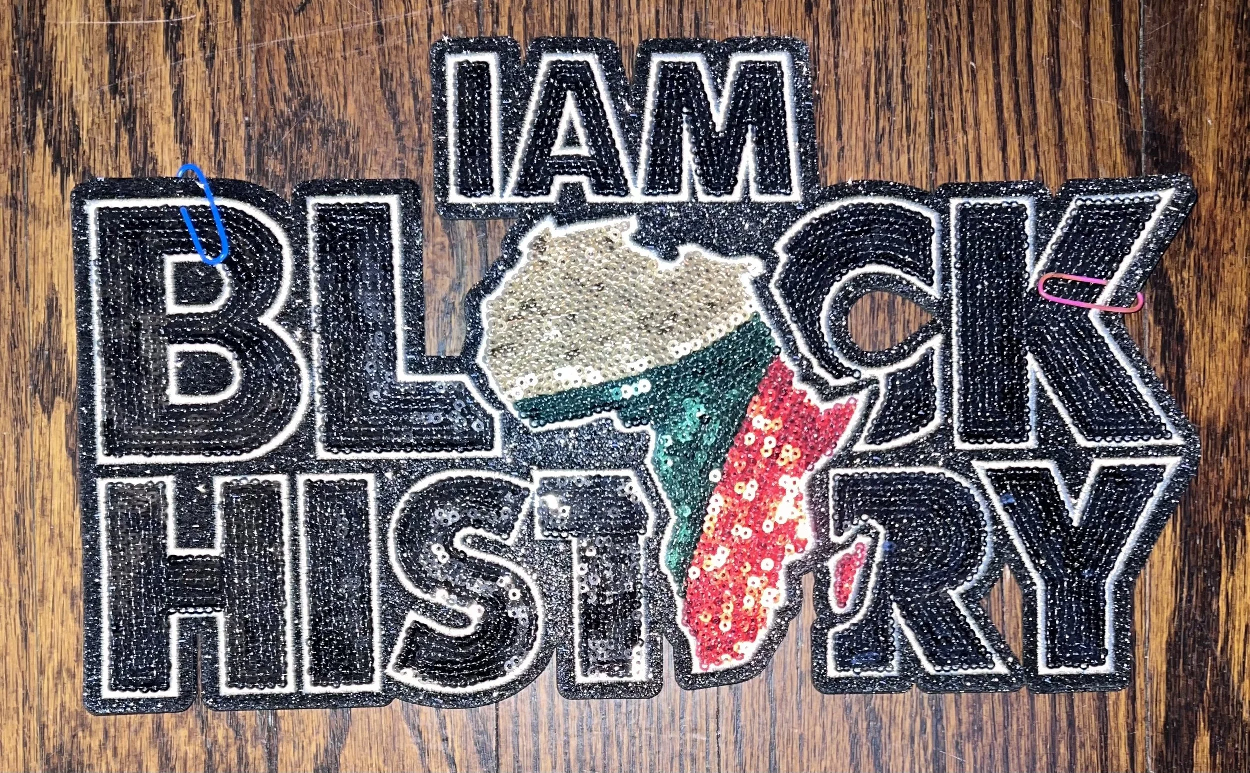 I Am Black History Sequin Patch (Lg)