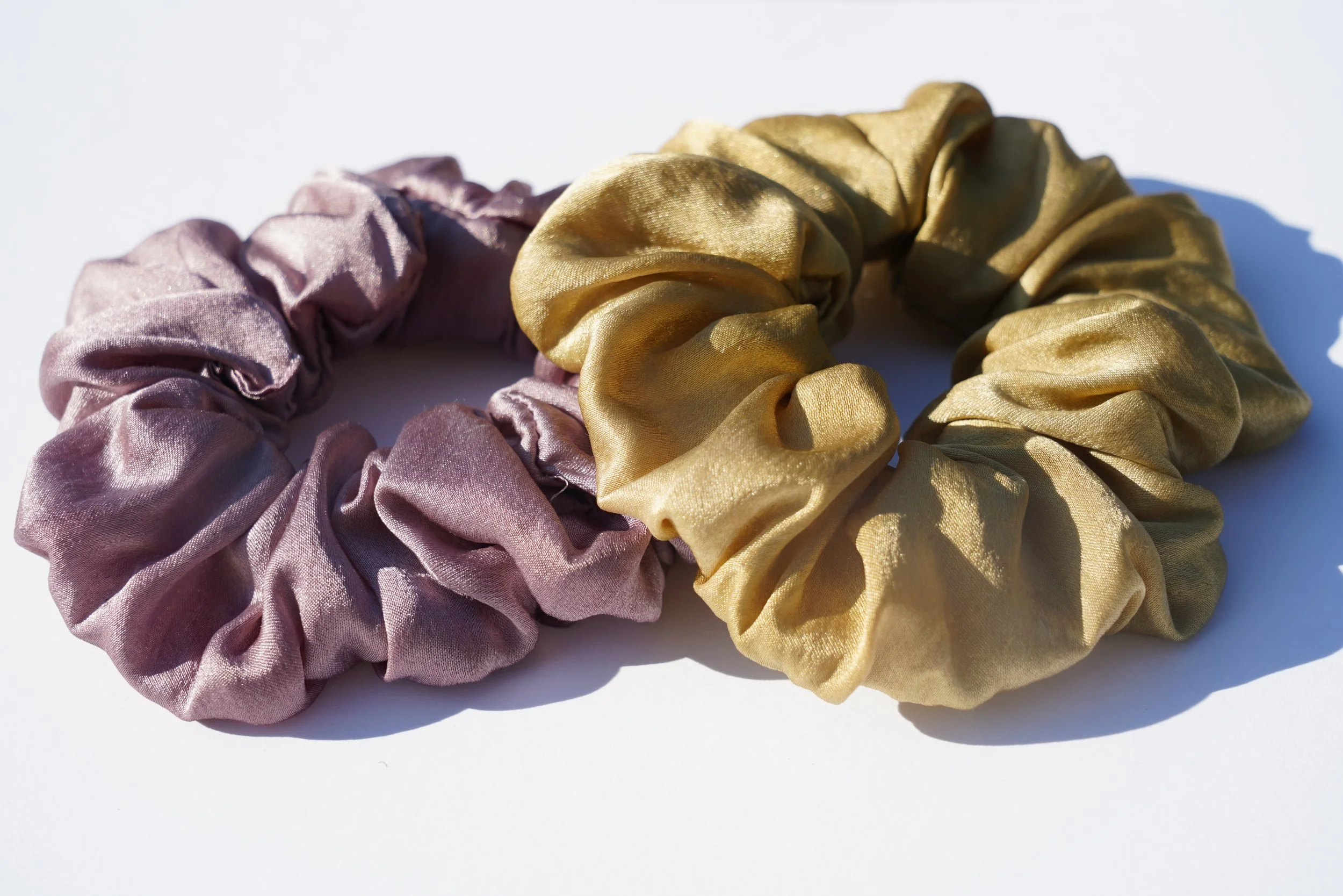 Chouchou en soie bio · teinture végétale