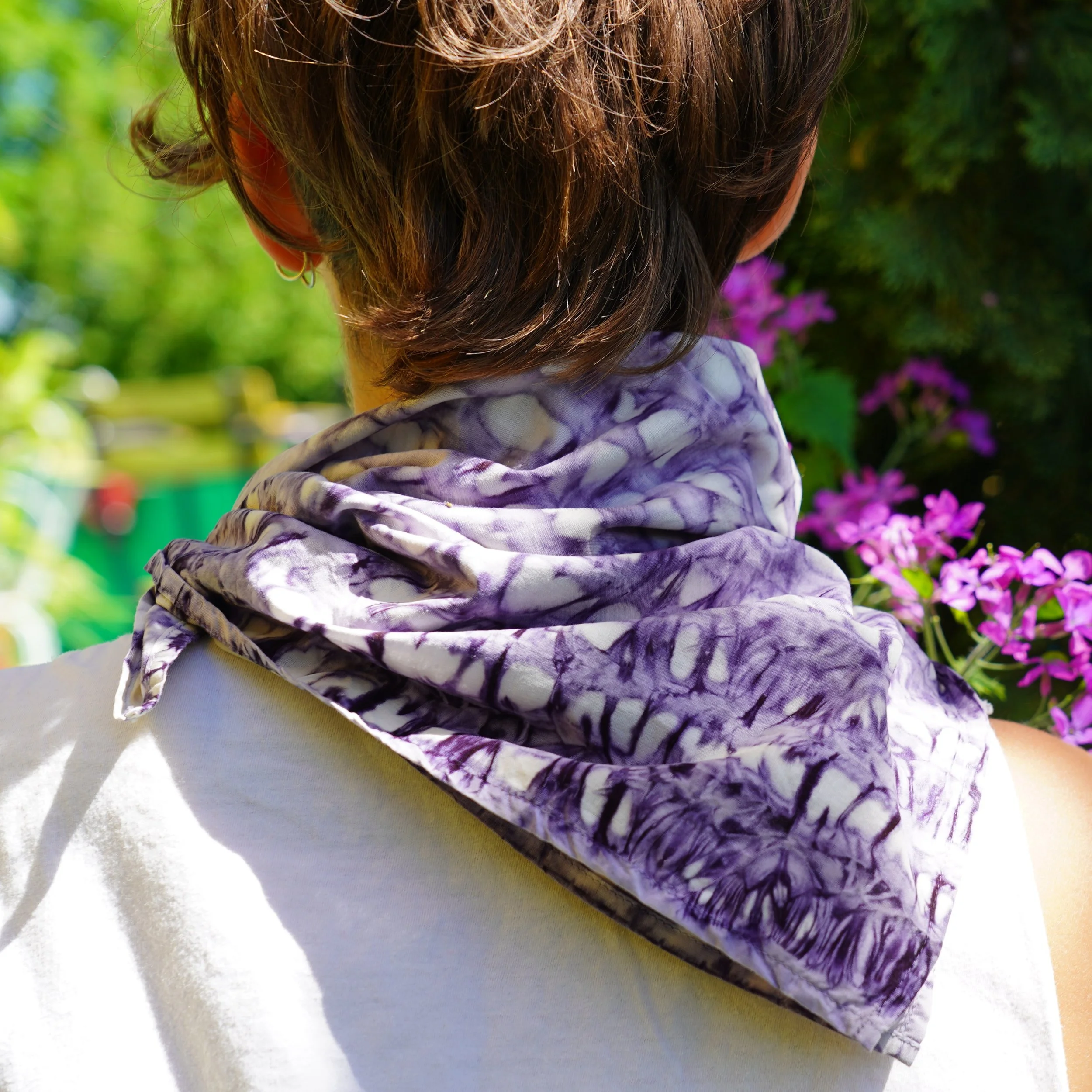 Bandana en coton bio · teinture végétale