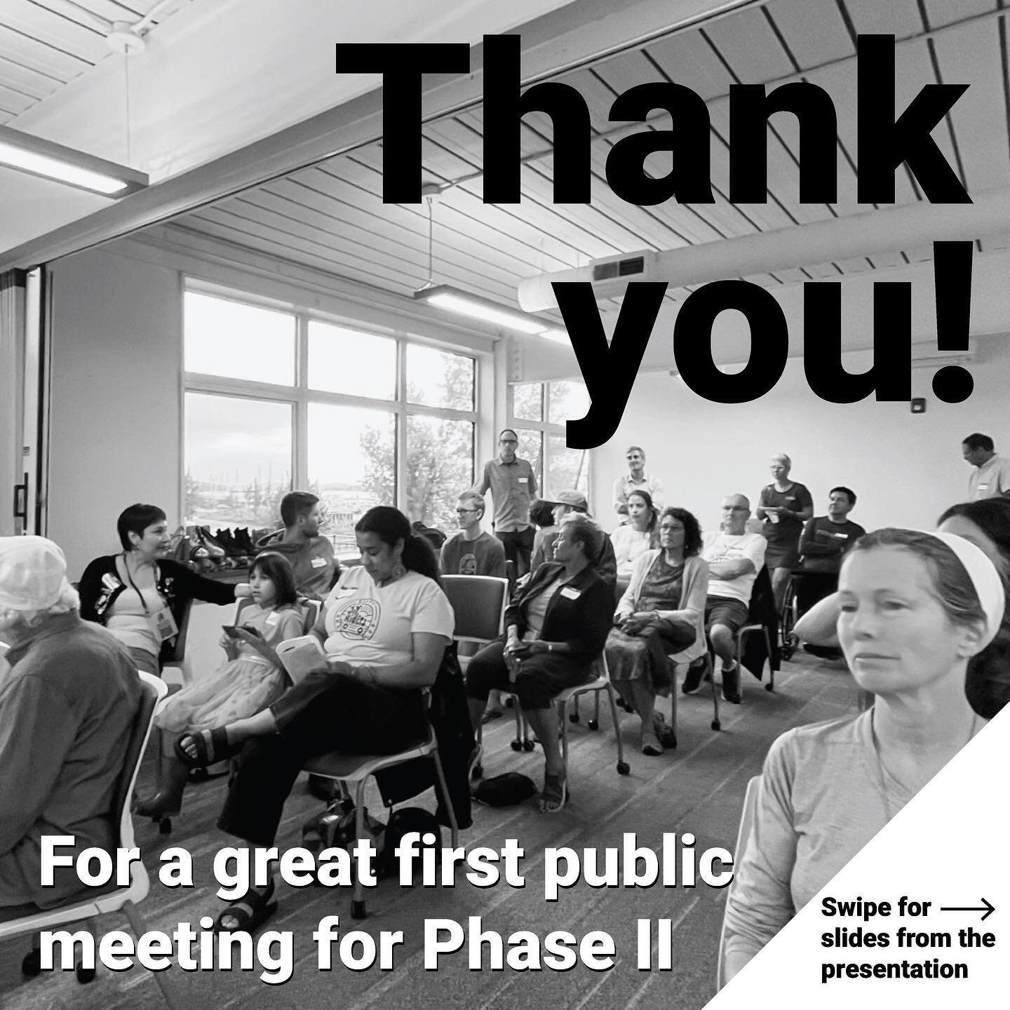 Thank you so much to everyone who participated in the first public meeting for Phase II of The FRAME! We had a full house of folks with great ideas and wonderful energy. Not only that &mdash; we received OVER 400 RESPONSES to our online and post card