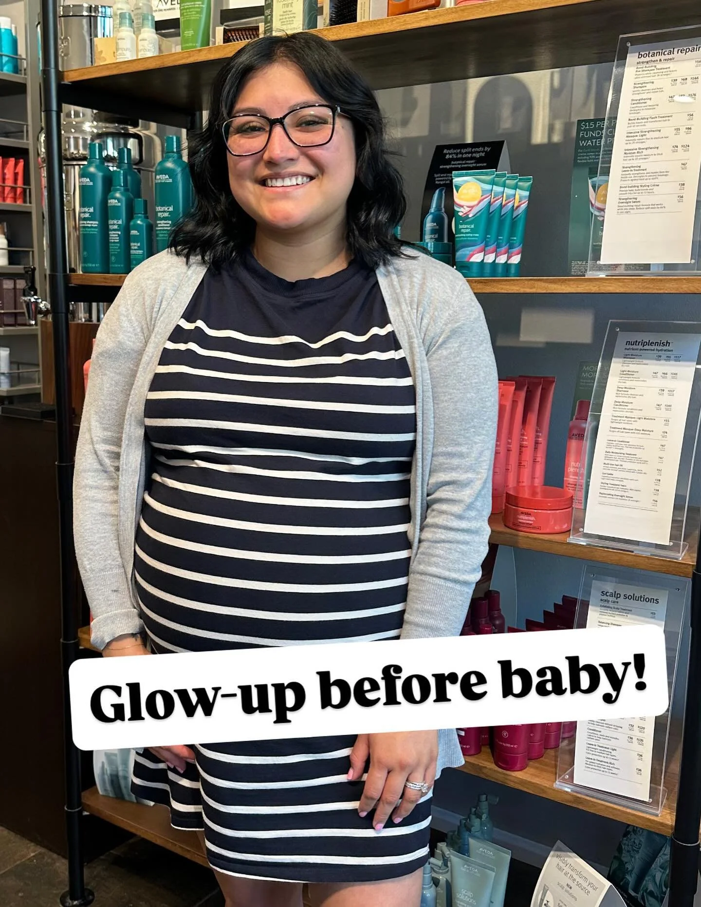 She came in for a &lsquo;do, now she&rsquo;s going to do the biggest thing of all! 💇&zwj;♀️➡️👶
Best of luck tonight, Mariana! We&rsquo;re cheering you on and can&rsquo;t wait to see your little one.
#HairTodayBabyTomorrow #SalonMagic #SalonandSpa51