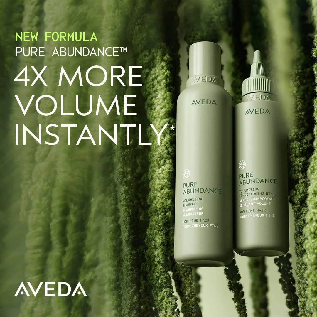 Ready to upgrade your volume game? Aveda&rsquo;s Pure Abundance&trade; routine is designed to lift, plump, and protect fine-to-medium hair without any heavy buildup. Powered by clean, plant-powered ingredients.

🌿 4X more volume
🌿 Heat protection u