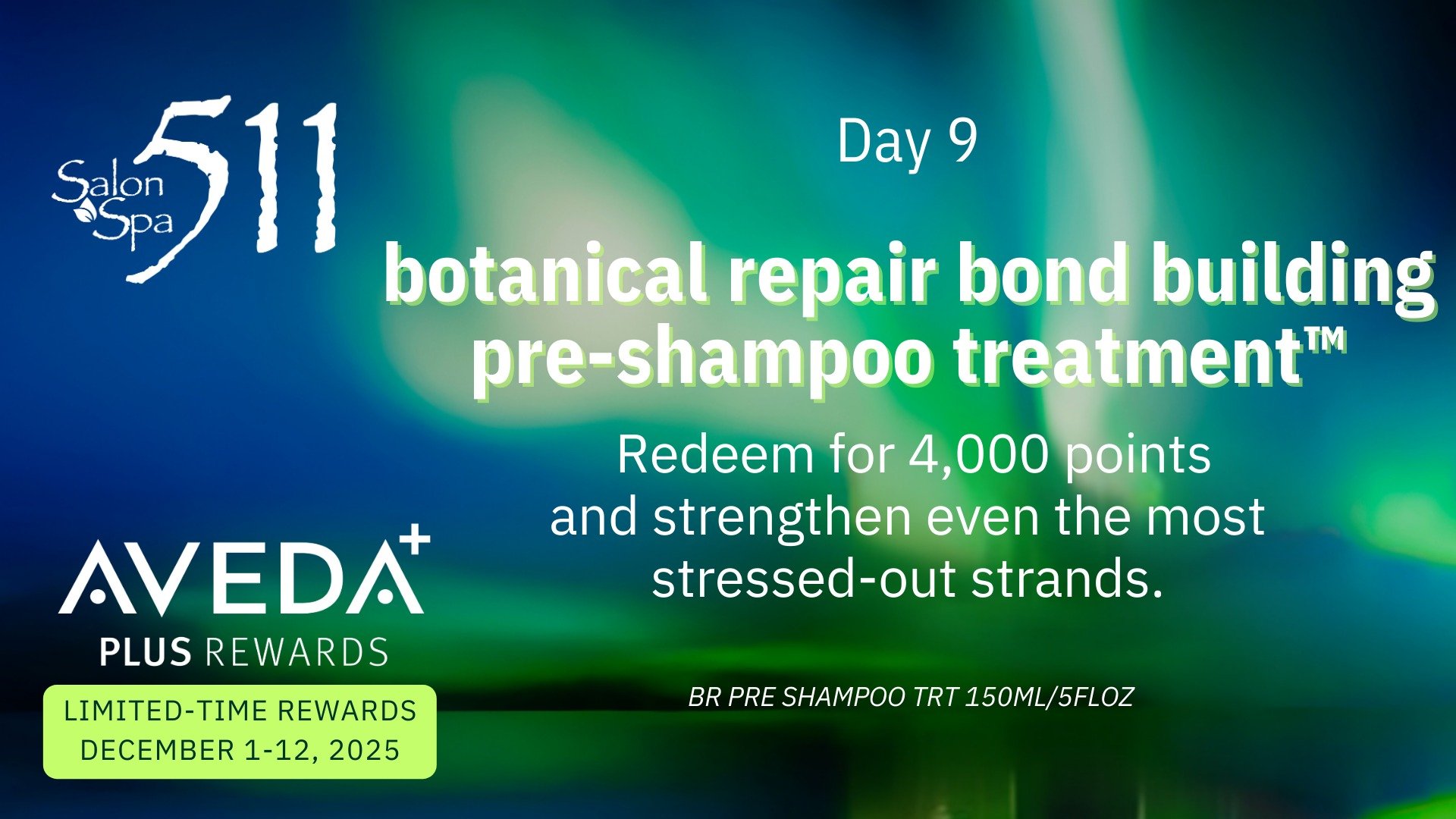 DAY 9 OF AVEDA HOLIDAY CHEER!! ✨

Aveda Plus Rewards Members stop in to redeem!!

#salonandspa511 #avedasalon #avedaplusrewards
#avedaholidaycheer