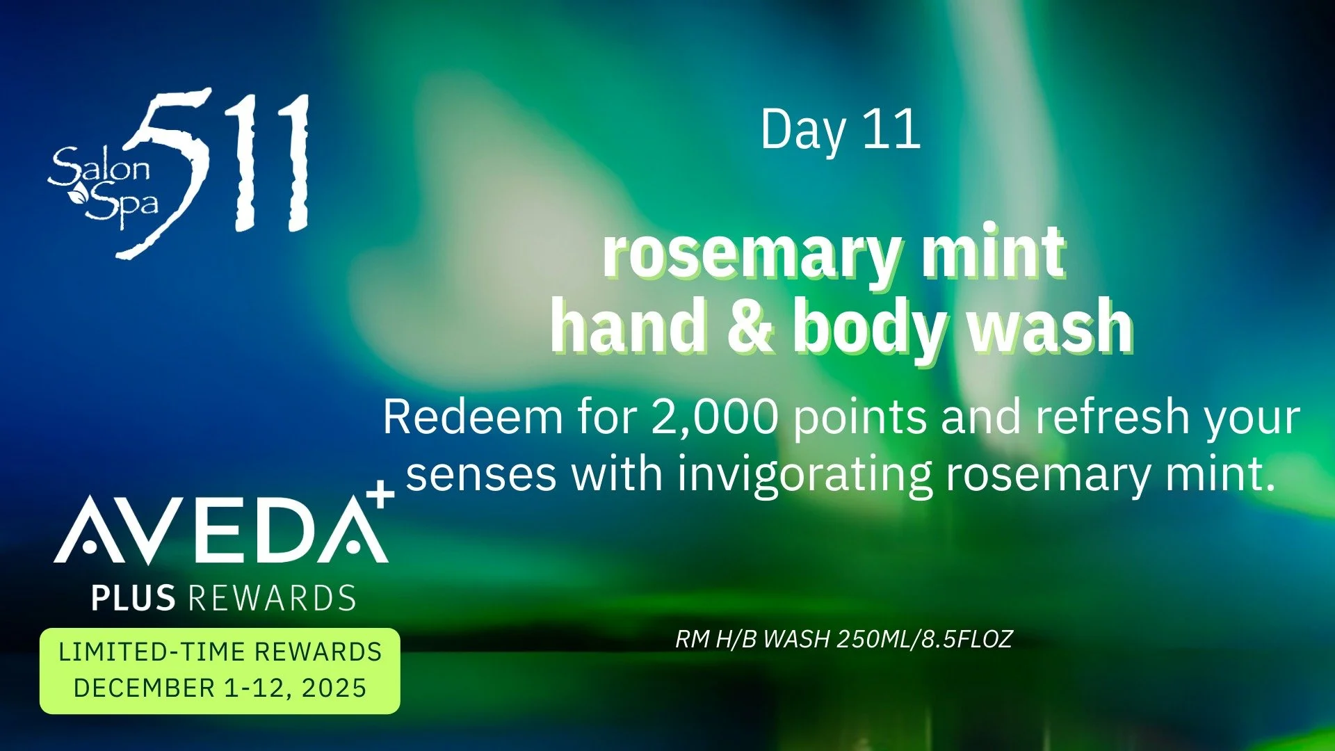DAY 11 OF AVEDA HOLIDAY CHEER!! ✨

Aveda Plus Rewards Members stop in to redeem!!

#salonandspa511 #avedasalon #avedaplusrewards
#avedaholidaycheer
