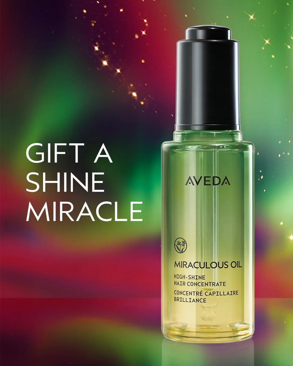 Looking for the perfect gift that makes every hair day story worthy?
Aveda&rsquo;s Miraculous Oil High-Shine Hair Concentrate is a guest and stylist favorite for a reason.

💧 195% more shine*
💧 2X smoother hair**
💧 Heat protection up to 450&deg;F
