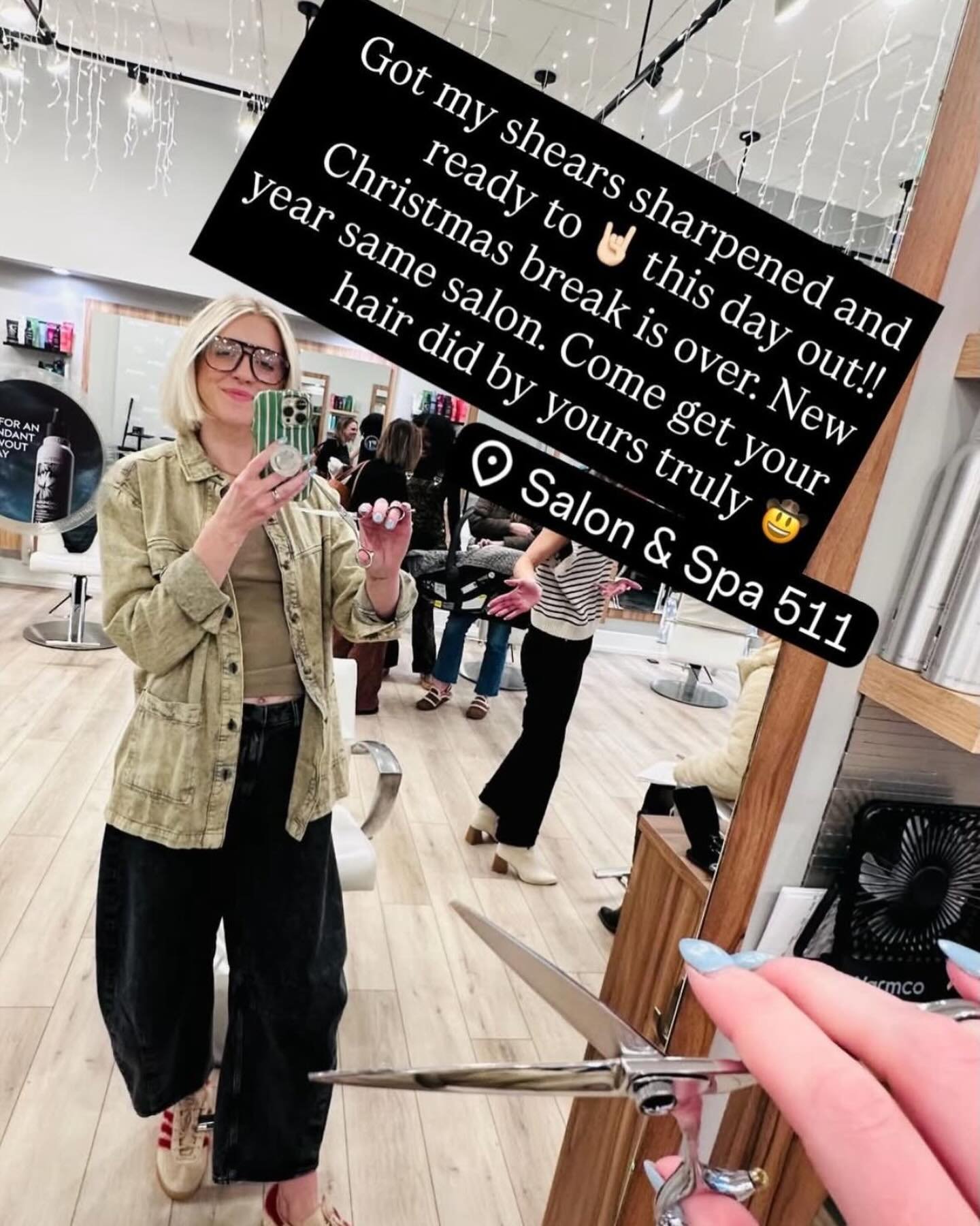 Shears sharpened!! ✂️