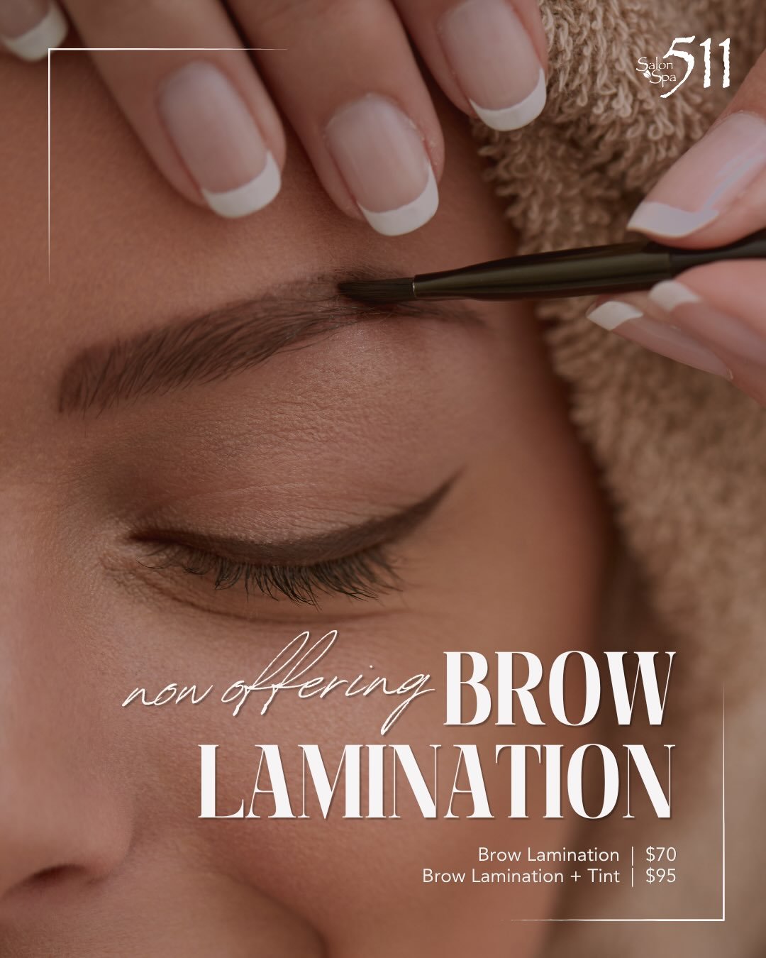 Now offering Brow Lamination with Danna!! 

Get fuller, smoother, perfectly styled brows with brow lamination by Danna. Whether you want a more defined look or just want to keep your brows in place, brow lamination can give you that effortless, polis