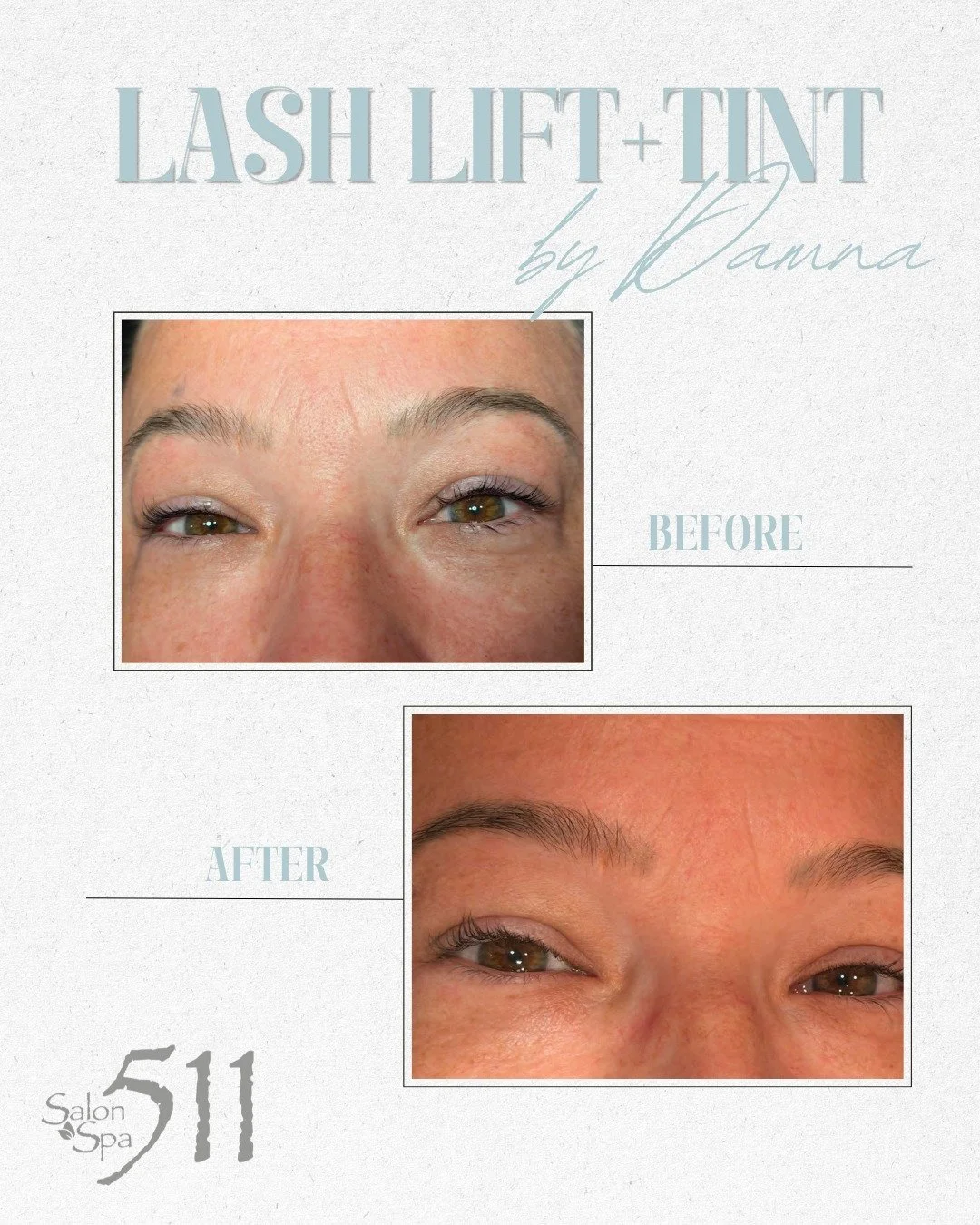 Lash Lift &amp; Tint!! 🩵

Book yours with Danna today >> https://login.meevo.com/Salon511/ob?locationId=102429&amp;empId=93ea45c9-aa9d-4600-b84d-b405005958d6&amp;empEntityId=10034