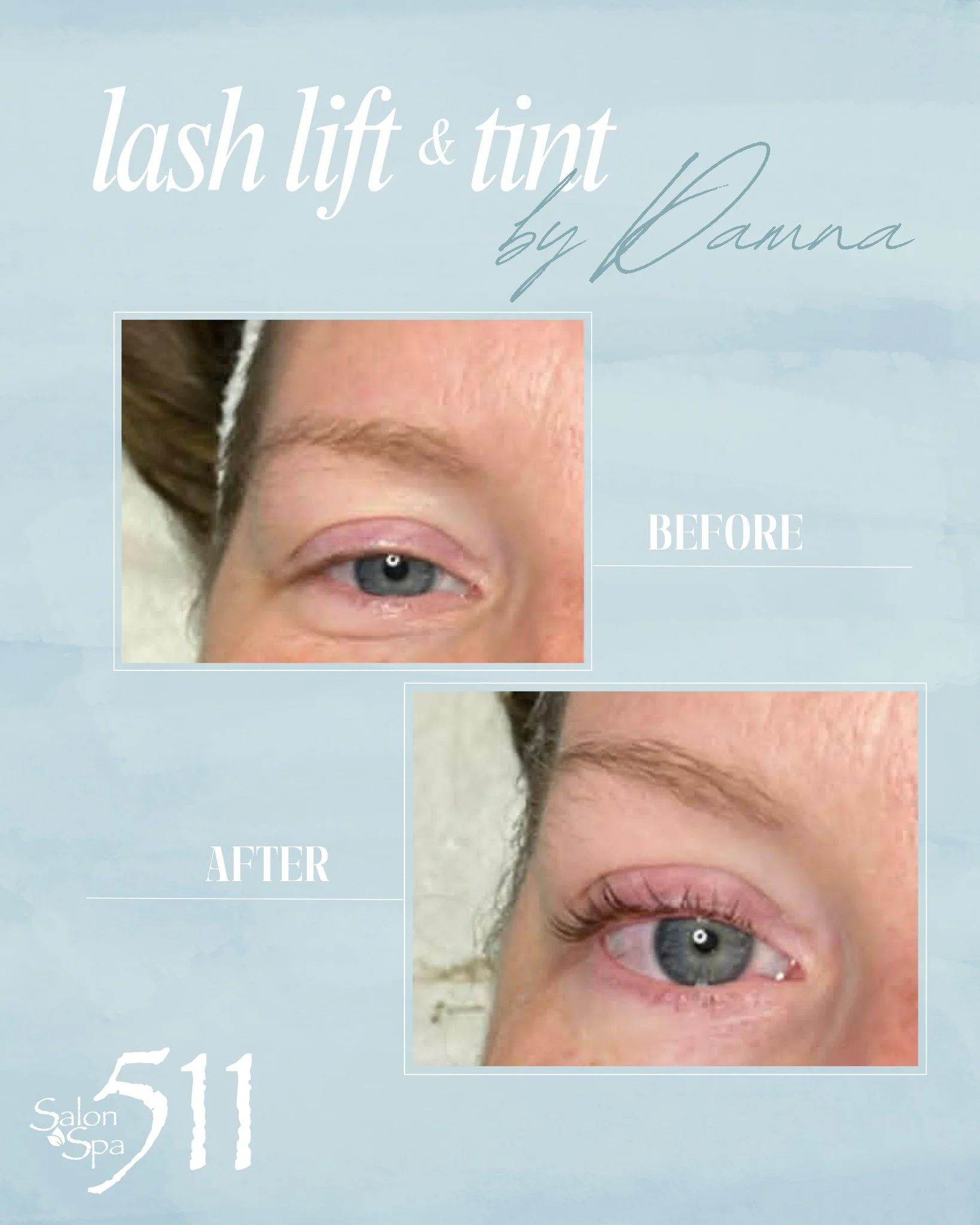Lash lift + tint by Danna! 

Book yours >> https://login.meevo.com/Salon511/ob?locationId=102429&amp;empId=93ea45c9-aa9d-4600-b84d-b405005958d6&amp;empEntityId=10034

#salonandspa511 #booknow #lashliftandtint