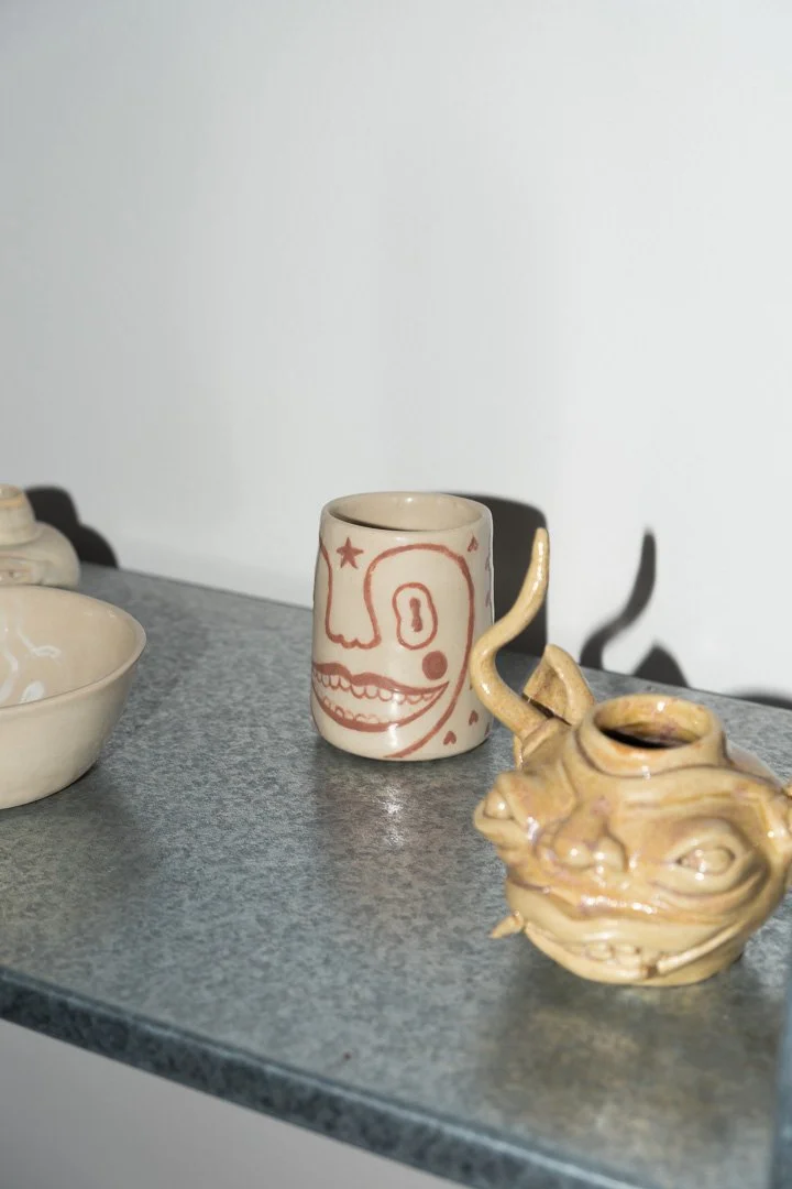 Photos réalisée lors du pop up mode et design suisse à Bulle organisé en collaboration entre Commun et Frousse - Céramiques de Noemi Castella