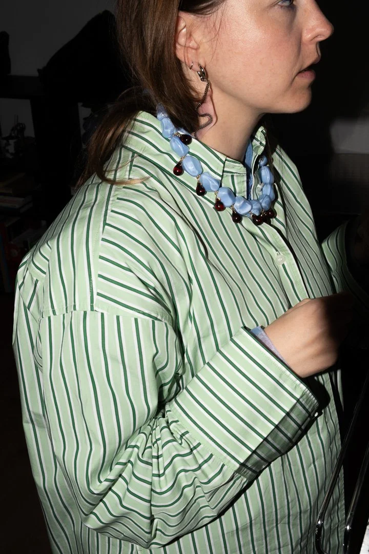 Photos réalisée lors du pop up mode et design suisse à Bulle organisé en collaboration entre Commun et Frousse - Collier Aglagla