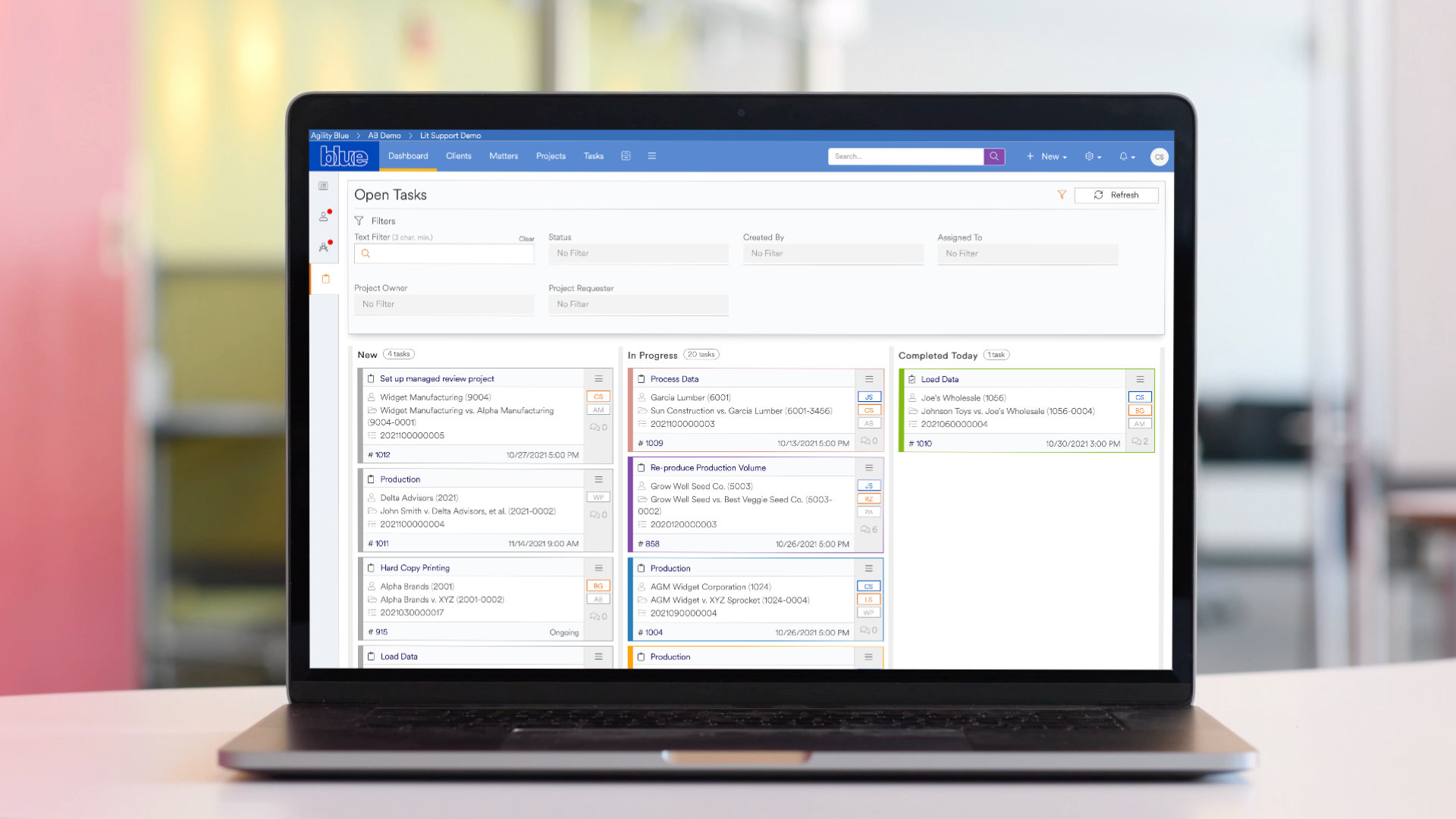 Dashboards — Sadie Blue Software - Agility Blue