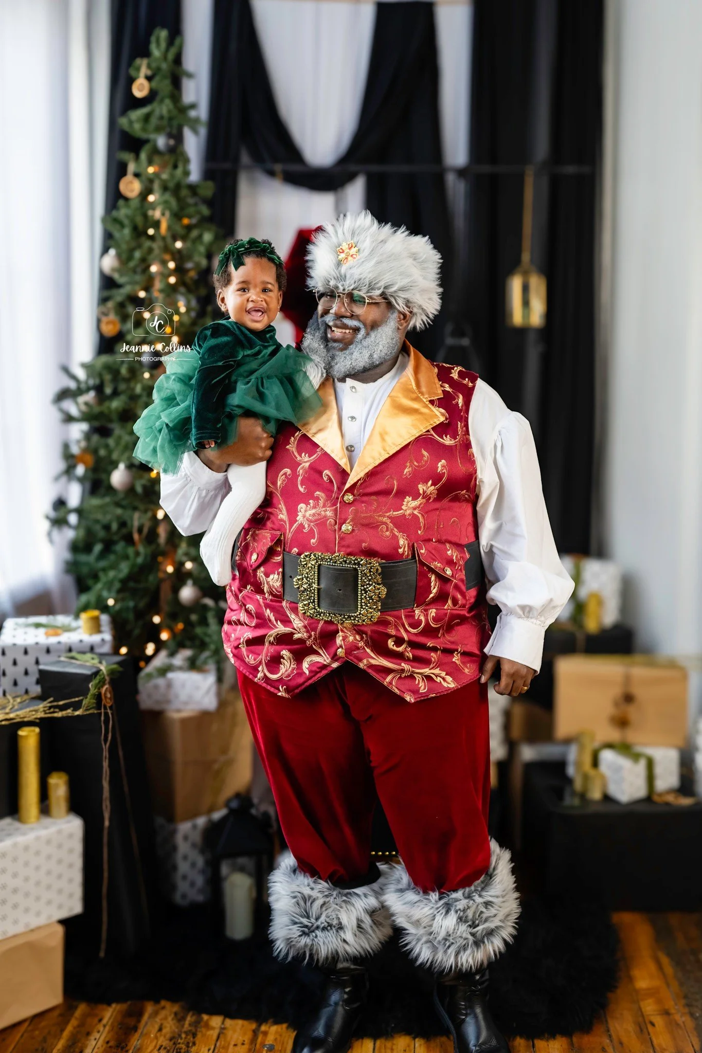 J Collins Photography with Santa Kennedy