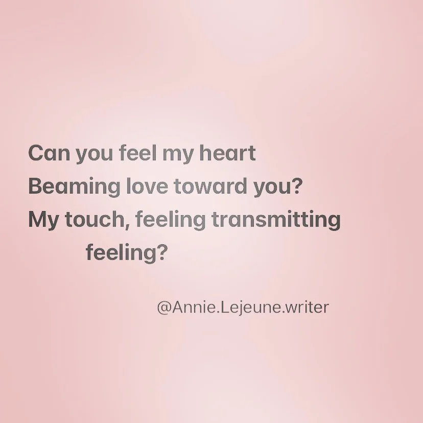 🌞 

Image text:

Can you feel my heart
Beaming love toward you?
My touch, feeling transmitting
  feeling?

#poetsofinstagram #poetrycommunity #poetryporn #lovepoems #naturepoetry #writerscommunity #writersofinstagram #writing #feelings #eroticpoetry