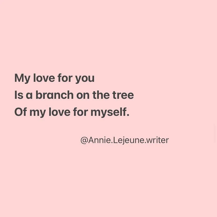 🌳 

Image text:

My love for you 
Is a branch on the tree
Of my love for myself.

#sensuality #sensualseduction #eroticpoetry #eroticintelligence #eroticromance #eros #romantic #romancewriter #romancewritersofinstagram #romancewriters #polyamory #po
