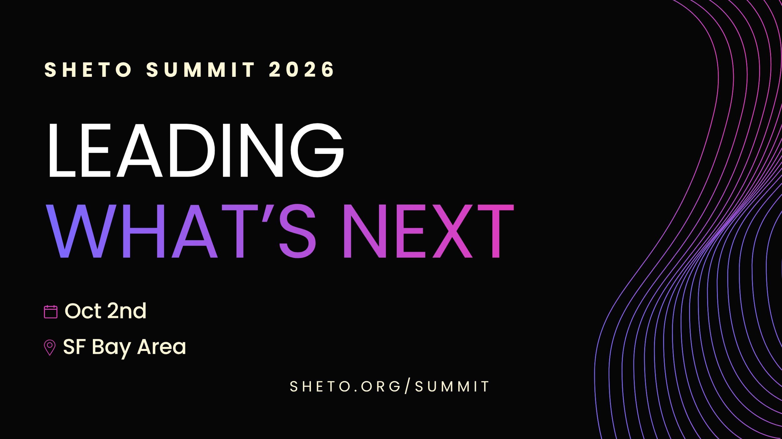 SheTO Summit 2026: Leading What’s Next