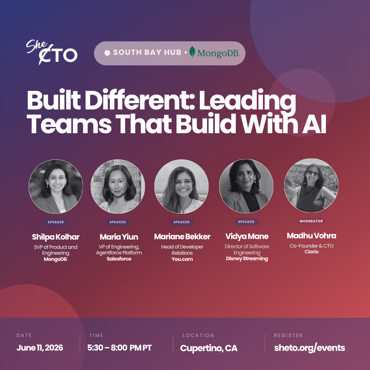 SheTO South Bay Hub | Built Different: Leading Teams That Build With AI ...