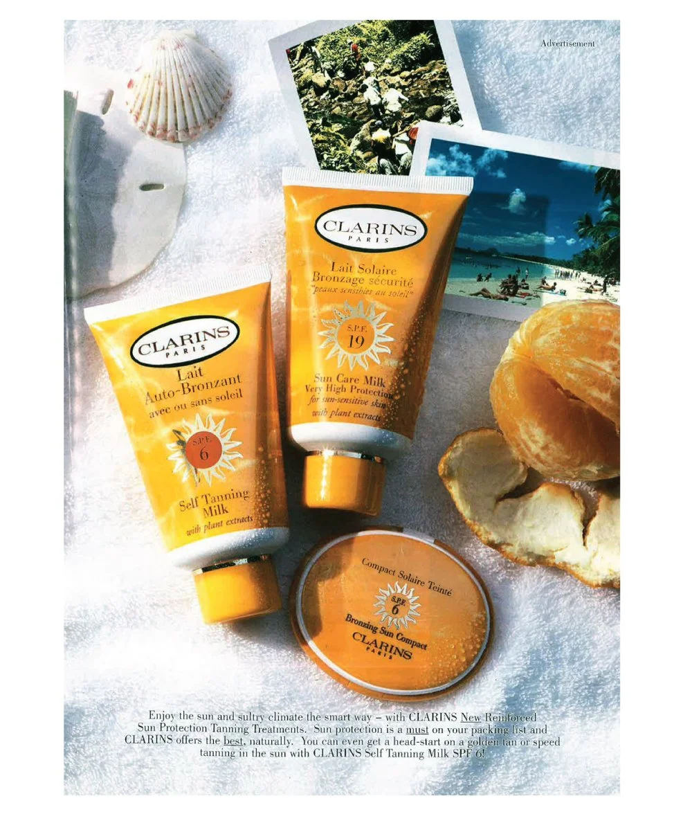 Clarins Sun Advertisement