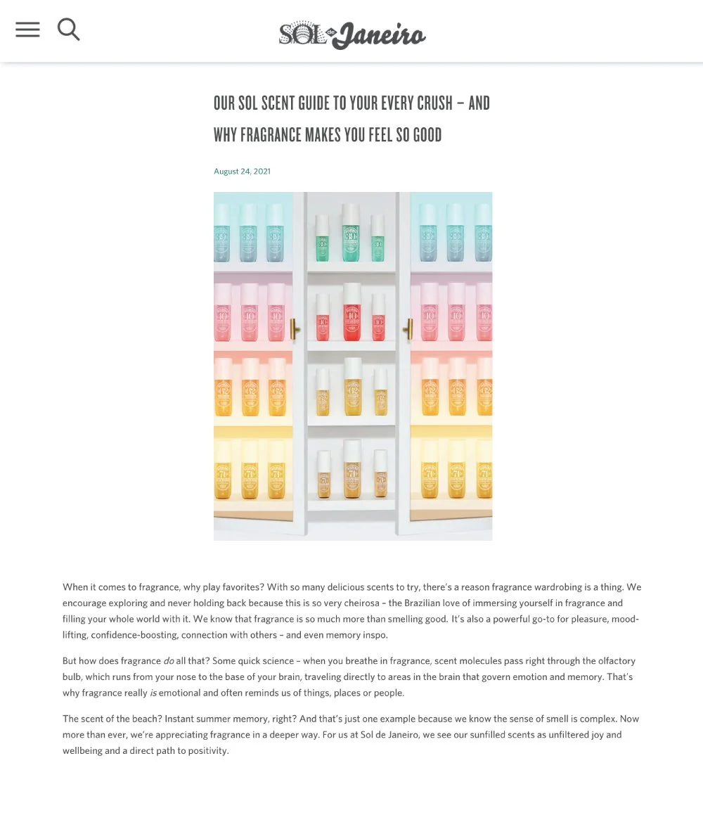 Sol de Janeiro Blog Coverpage