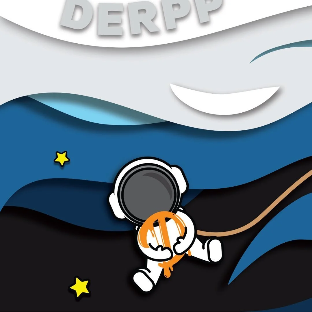 Illustration and lettering design. 

@derppterps 

#astronaut #space #art  #artistsoninstagram  #artist  #illustration #graphicdesigner #graphicdesign #adobeillustrator #graphics 
#derpp #rootedinquality