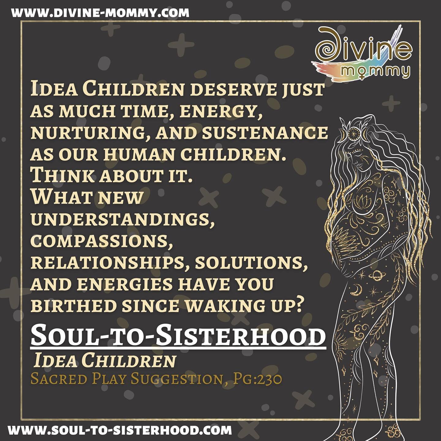 Happy #thankgoddessitsfriday @soultosisterhood and @divine.mommy Sisters!

We are one day away from our #fullmothermoon&hellip; how are you going to honor all of the #ideachildren that you are so generously birthing forth? 

🌕🙏💫💖💫🙏🌕

#loveyour