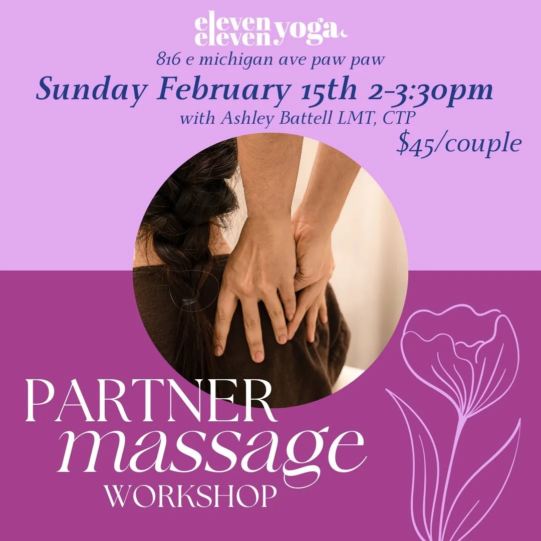 Looking for something different to do this February?

Grab your significant other, partner or friend and join us for a fun 90 minute massage workshop! Maybe make it a Valentines date or Galentines friend date. 1 ticket($45) is for 2 people to attend.