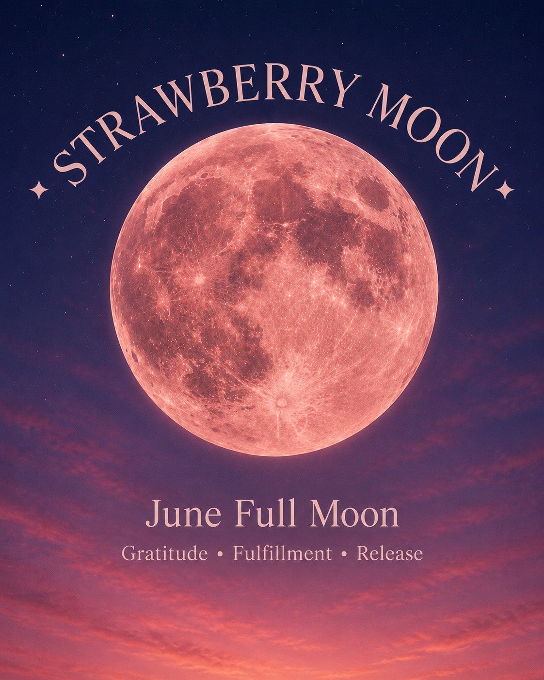 🌕✨ June Full Moon Womxn's Gathering ✨🌕

Join us under the Strawberry Moon for an evening of release, reflection, and ritual. Through guided meditation, gentle yoga, journaling, voice activation, cooling tea + sweet strawberries, we&rsquo;ll honor t