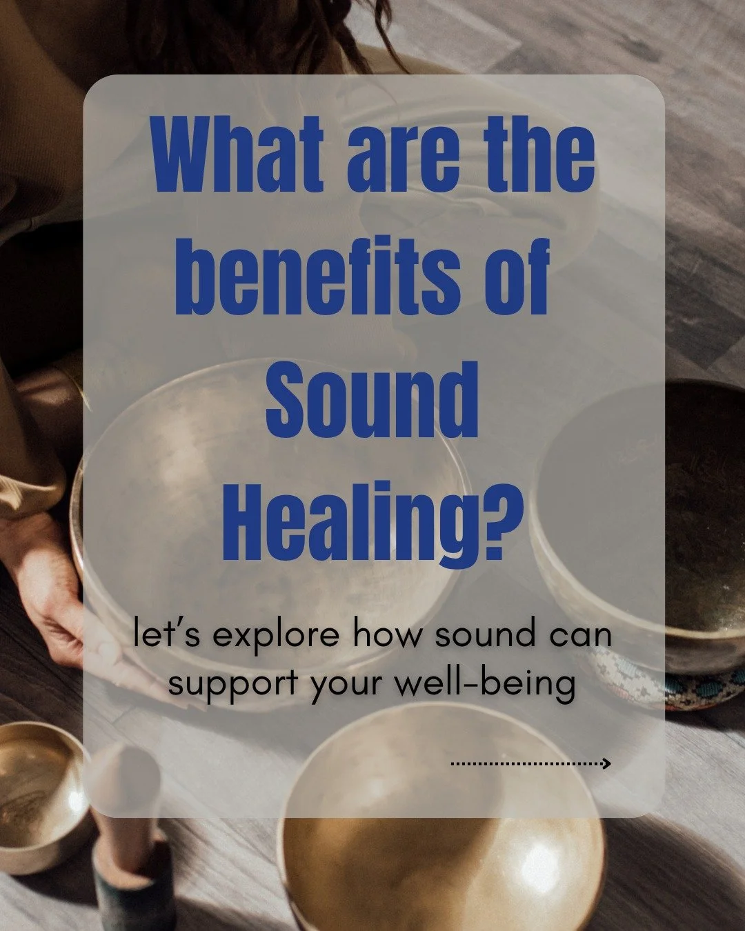 Sound is something we hear &mdash; and something we feel. ✨

During a sound bath, instruments like singing bowls, gongs, and chimes create layers of sound and vibration that invite us to slow down and experience the present moment.

People may experi