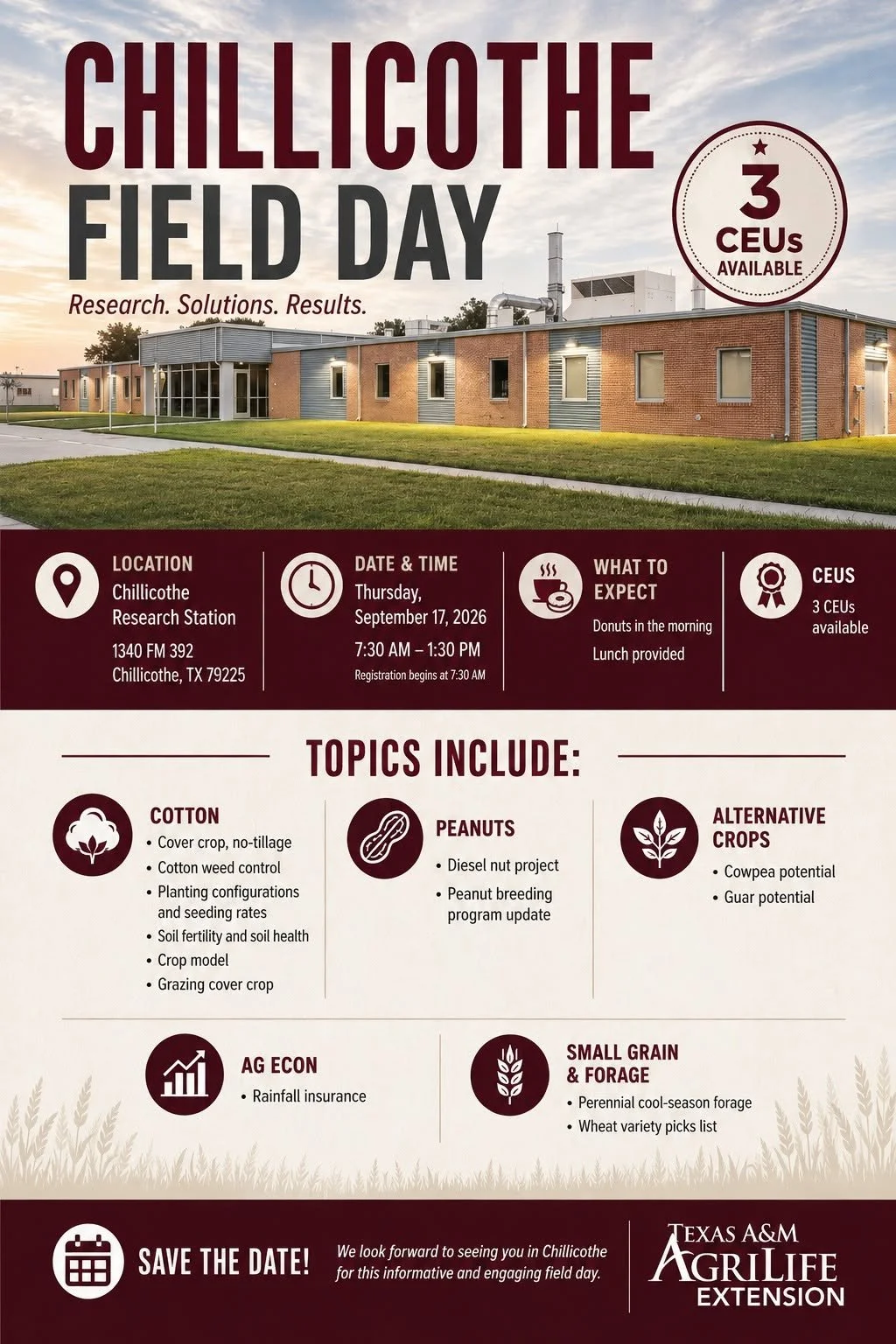 2026 Texas A&M AgriLife Rolling Plains Field Day