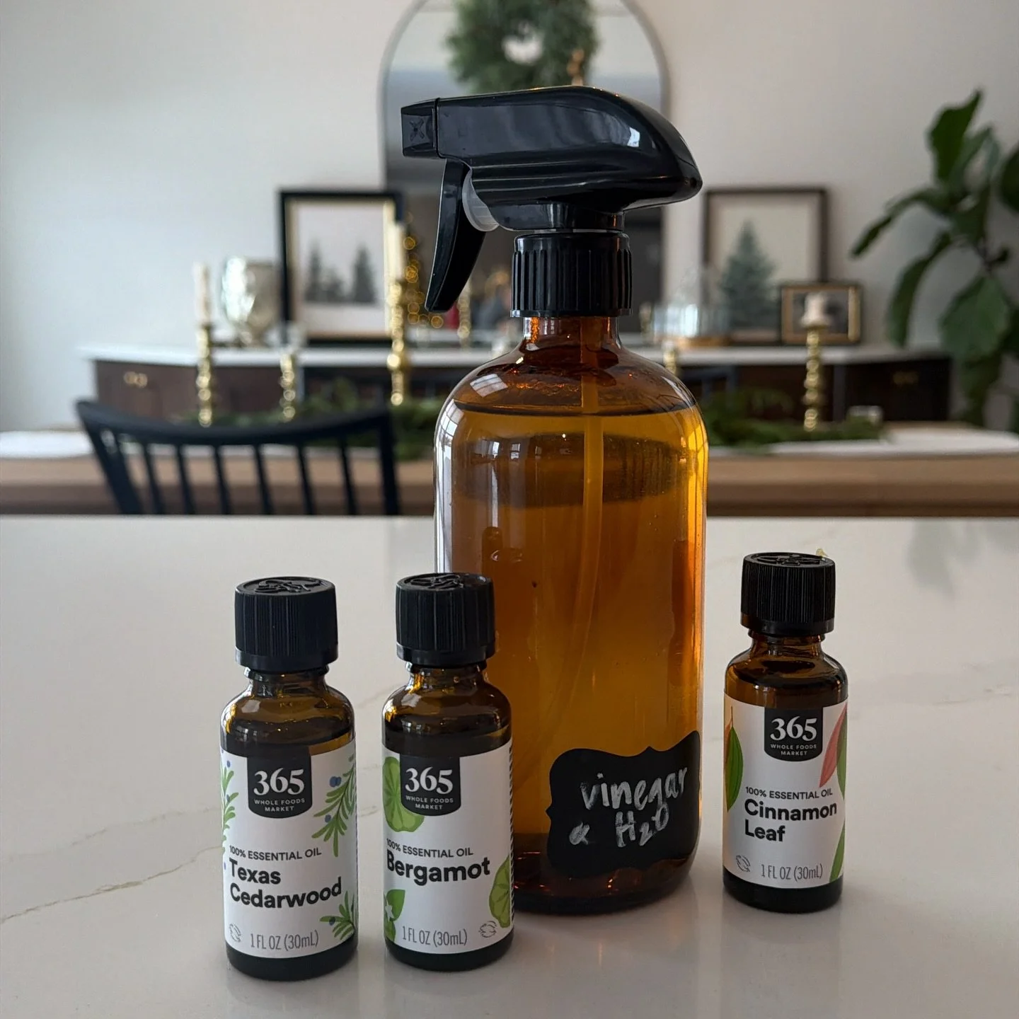 Love the festive sprays, but want to ensure they&rsquo;re low tox? 

This has been my go-to for years. Buy a glass spray bottle &amp; some distilled white vinegar. Do equal parts water to vinegar and add some of your favorite essential oils. I just a