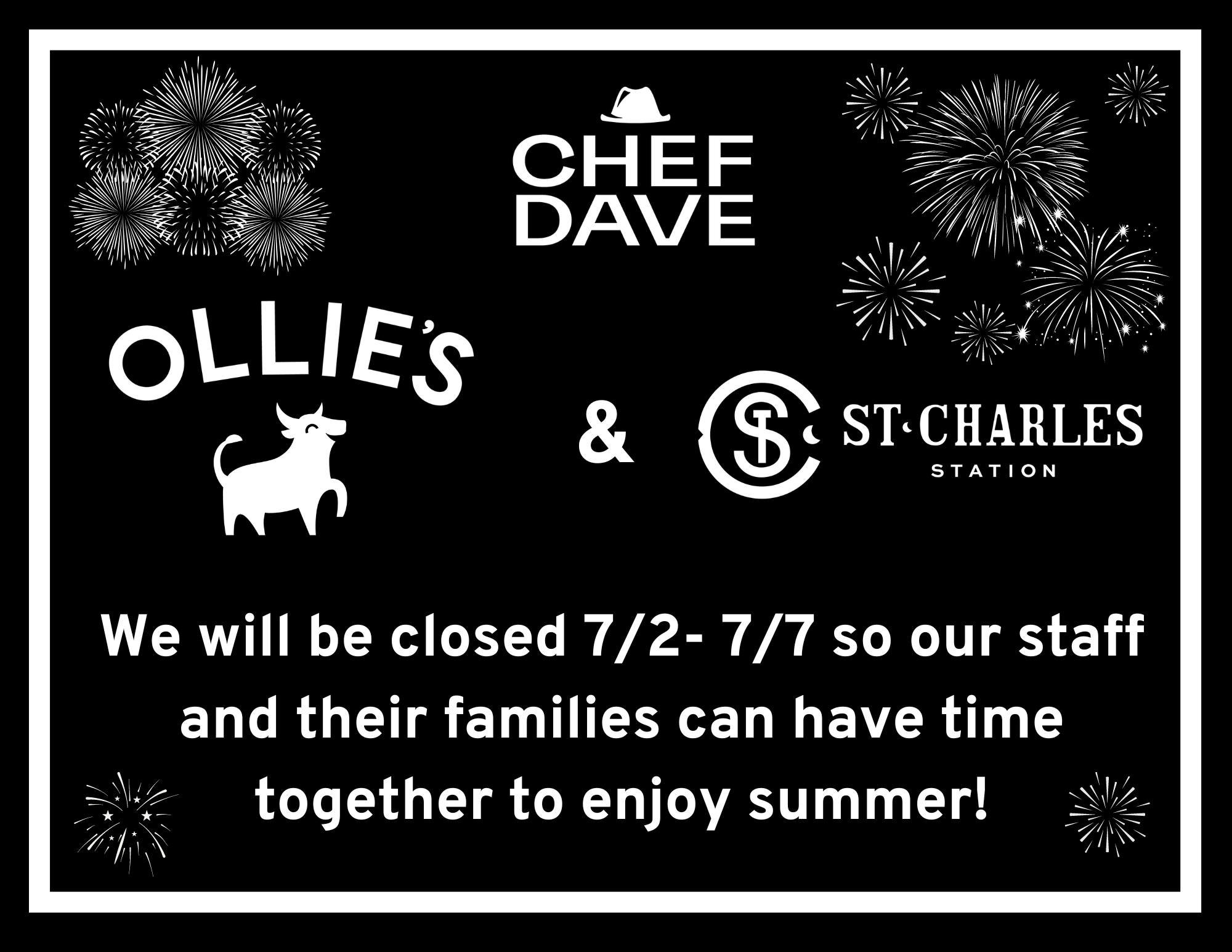 It has been a heck of a crazy couple of months.  We have had so many amazing catering events, weddings, the flood, rebuilding the restaurants, and re-launching St Charles Station.

So many businesses post that their employees are family, but at our r