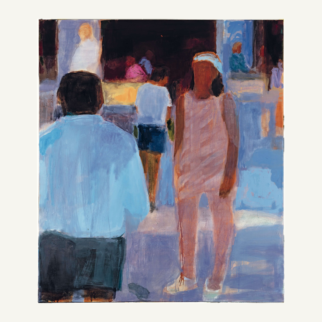 Ispred Gradske kavane, 180x160 cm, Mihaela Rašica