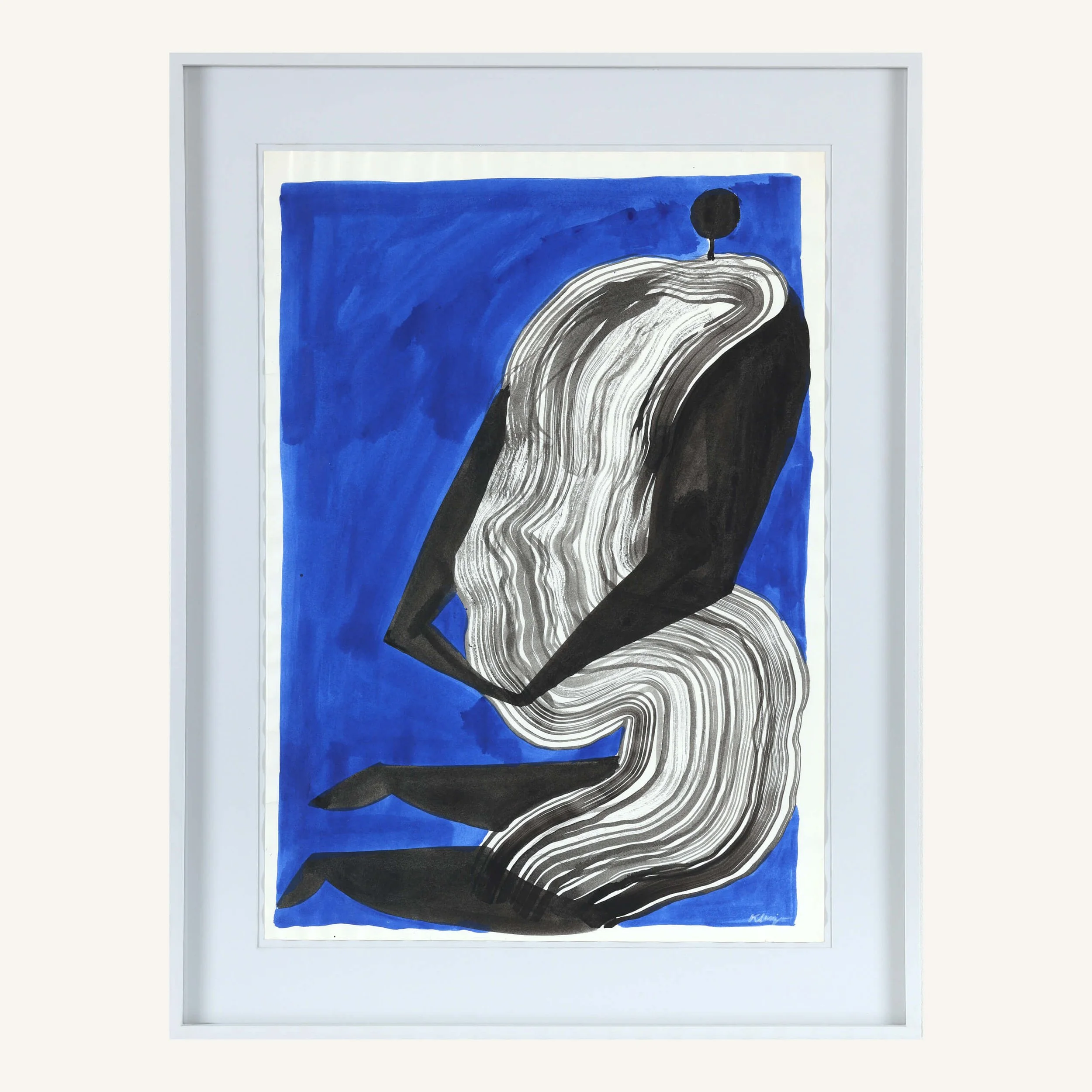 Blue Stillness, 87x67 cm, Klasja Habjan