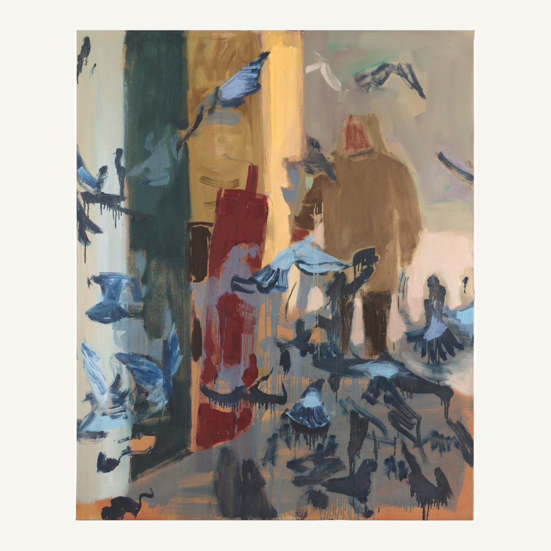 Zimski Stradun (Ptice), 160x130 cm, Mihaela Rašica