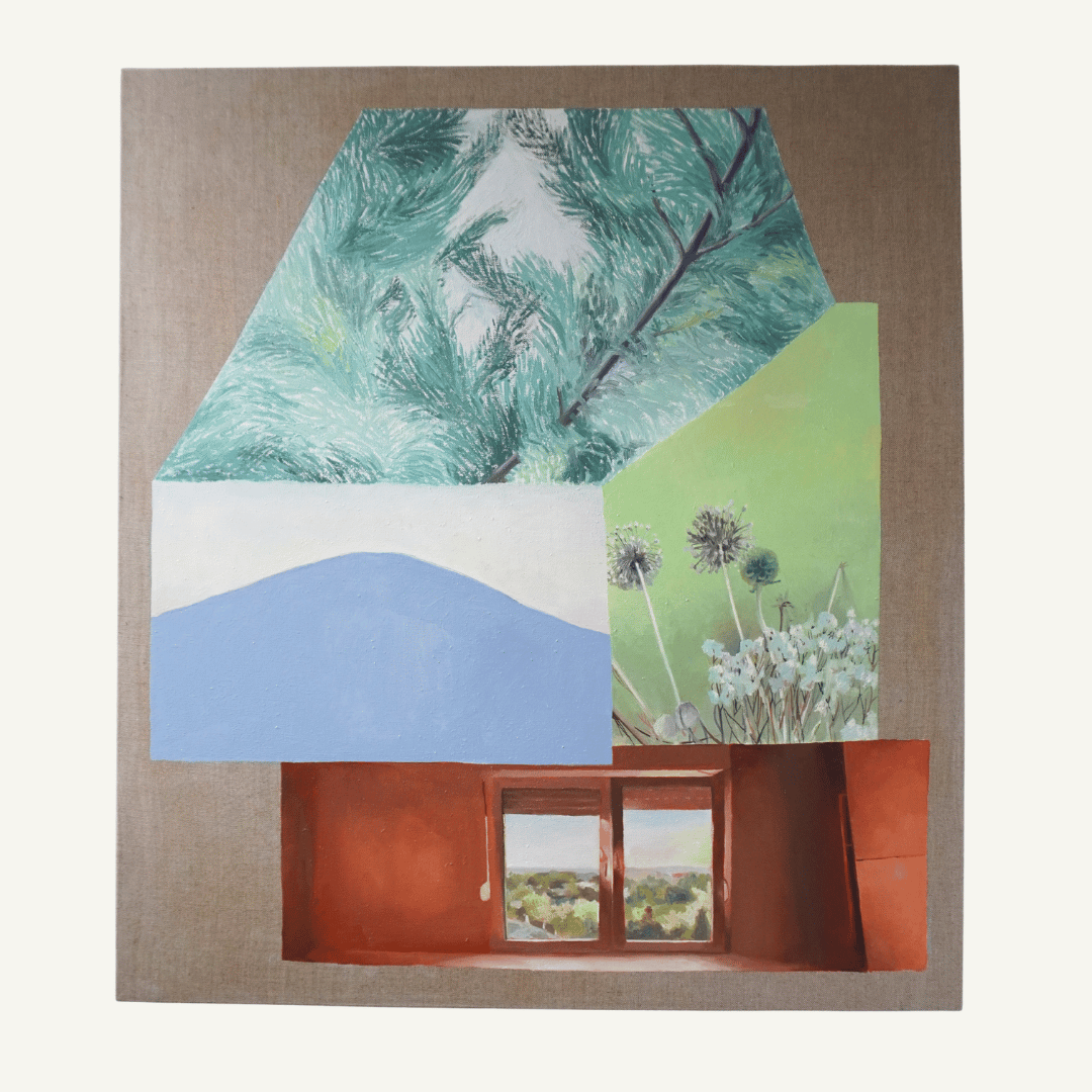 Kuća br. I, ulje na lanu, 100 x 90 cm, 2026.png