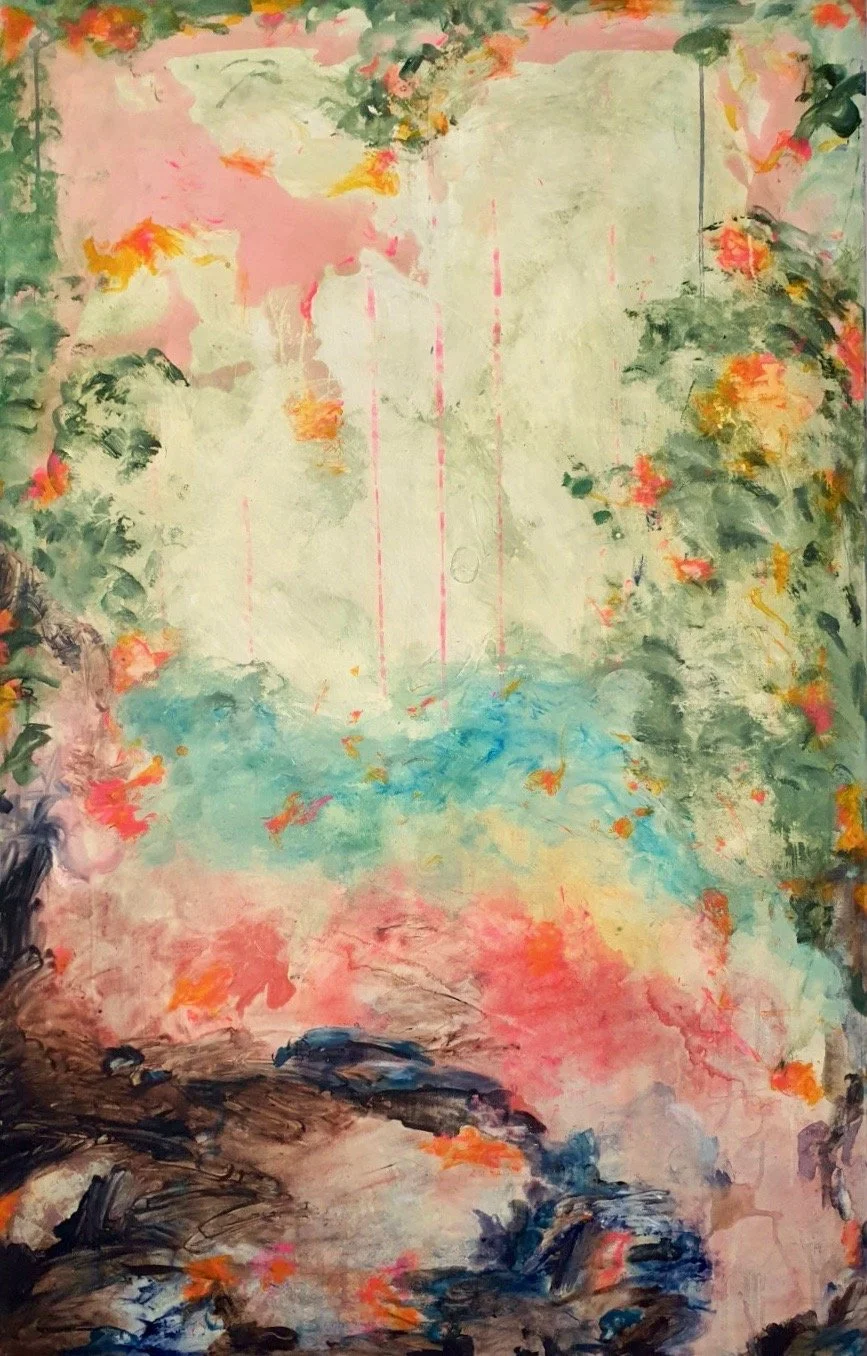 Dust catcher. Pink. Acrylic, ink on canvas. 150x100cm. 2022.400k.jpeg